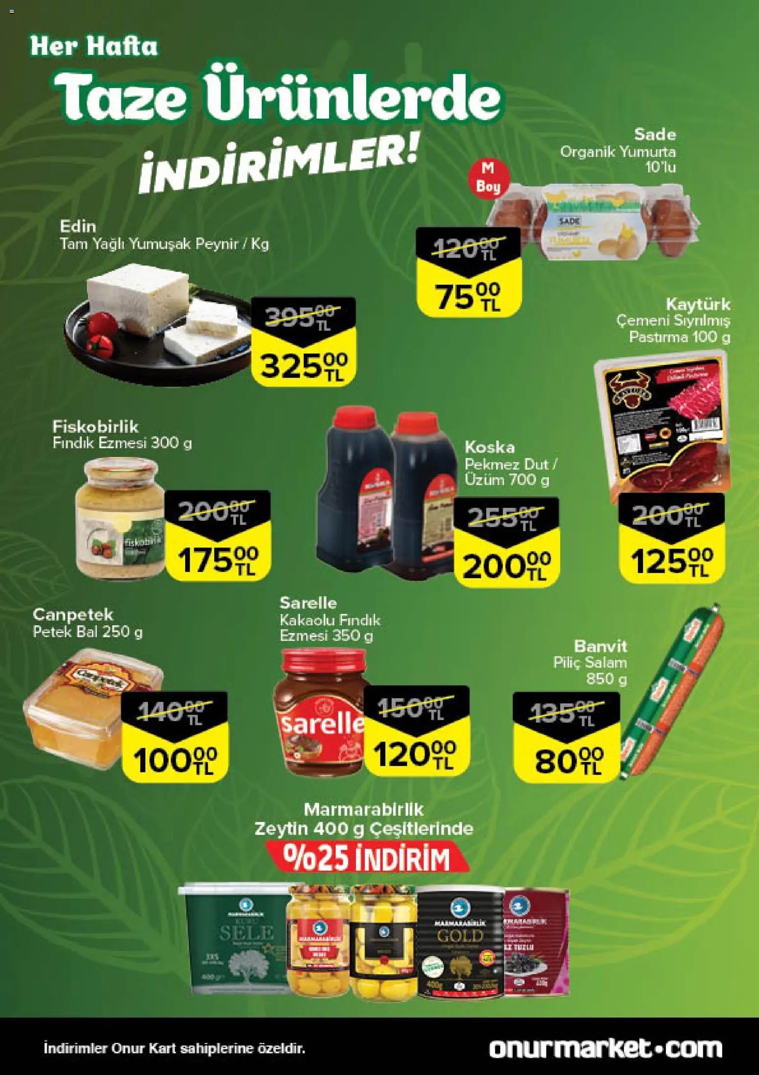 Onur Market tarihli katalog 04 1212 2025 Taze Ürünlerde İndirimler