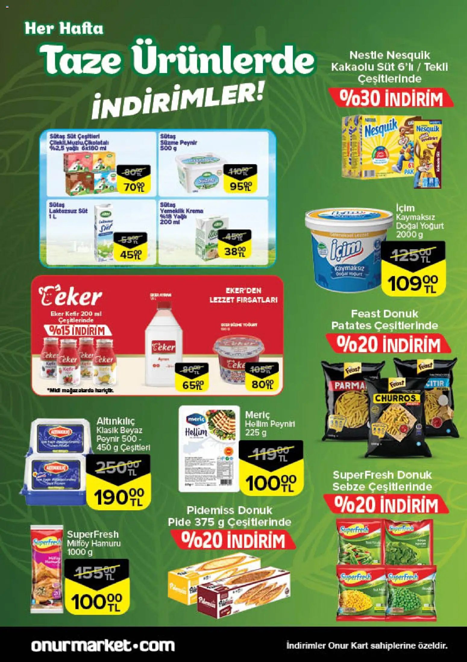 Onur Market tarihli katalog 04 1212 2025 Taze Ürünlerde İndirimler