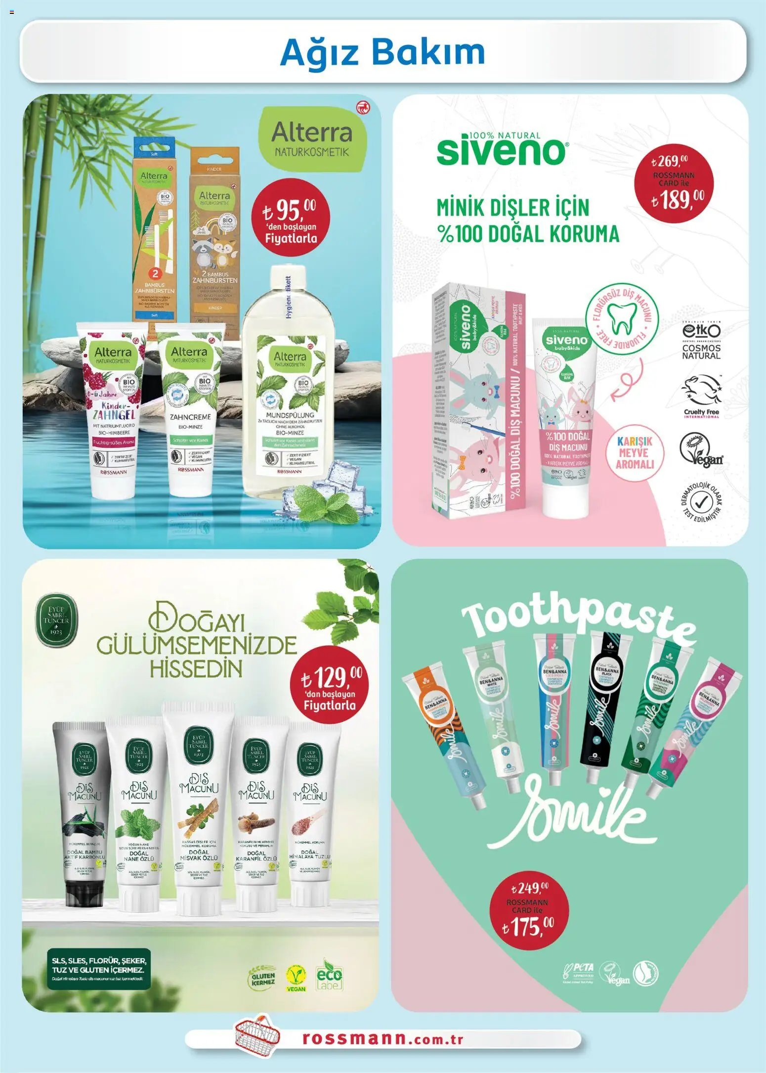 Rossmann tarihli katalog 30 1010 2025 Ağız Bakım Festivali Kataloğu