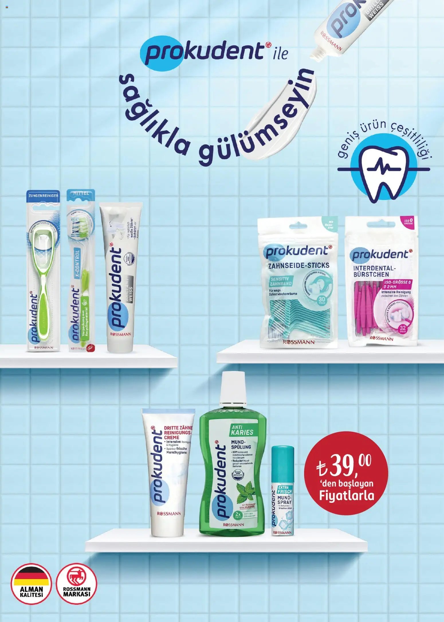 Rossmann tarihli katalog 30 1010 2025 Ağız Bakım Festivali Kataloğu