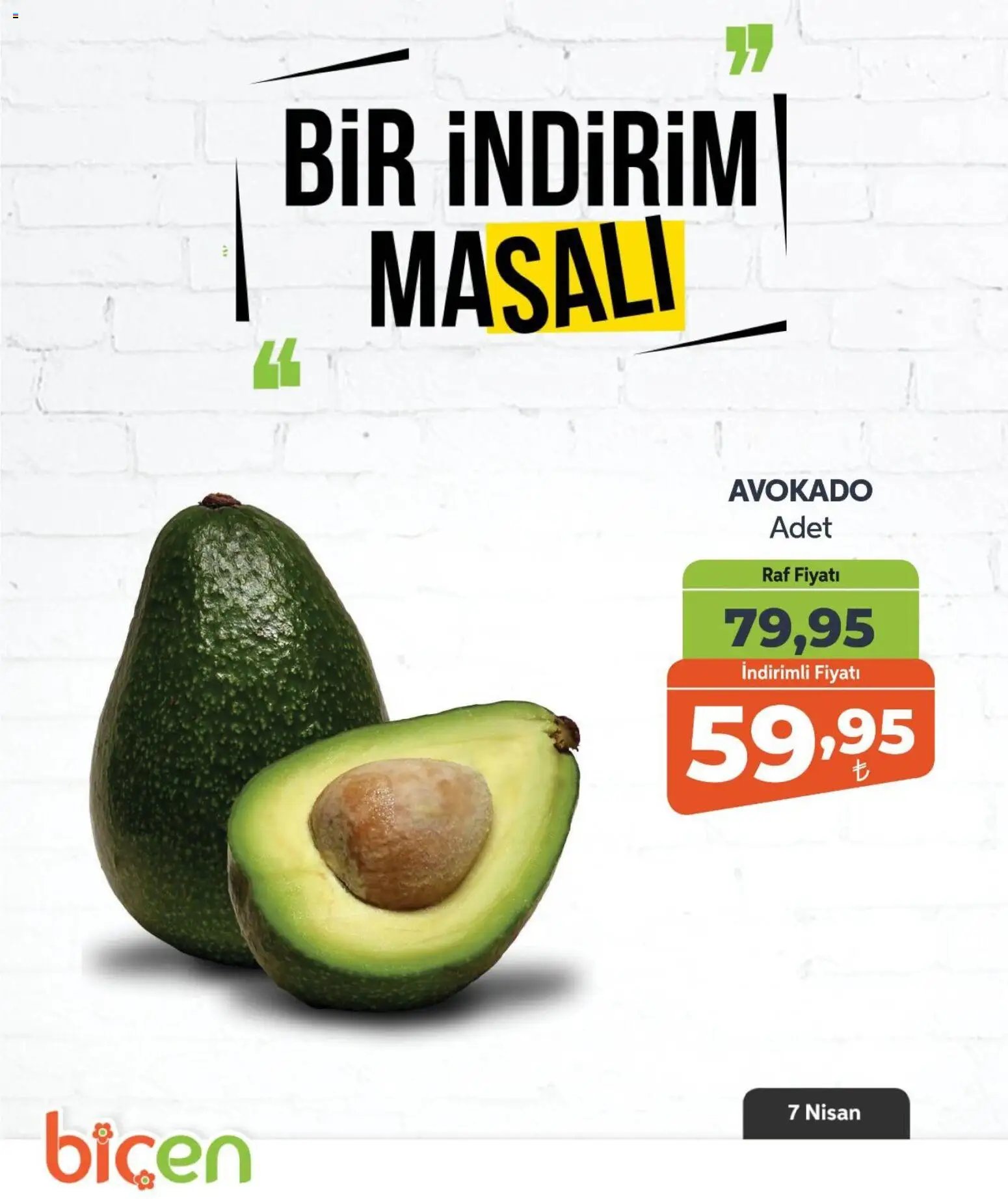 Biçen Market tarihli katalog 07 0404 2026 Biçen Market - Bir İndirim MaSalı - meyve