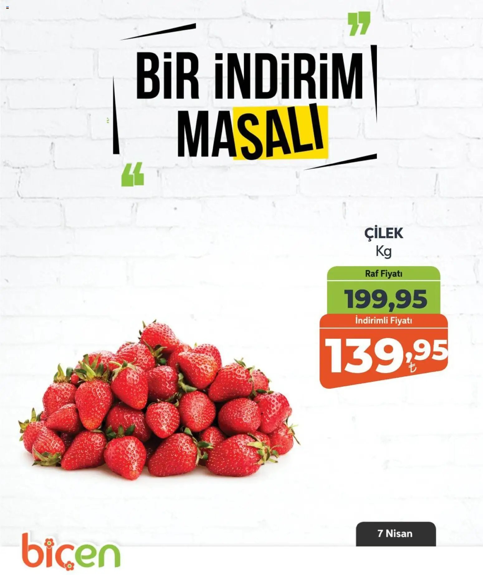 Biçen Market tarihli katalog 07 0404 2026 Biçen Market - Bir İndirim MaSalı - meyve