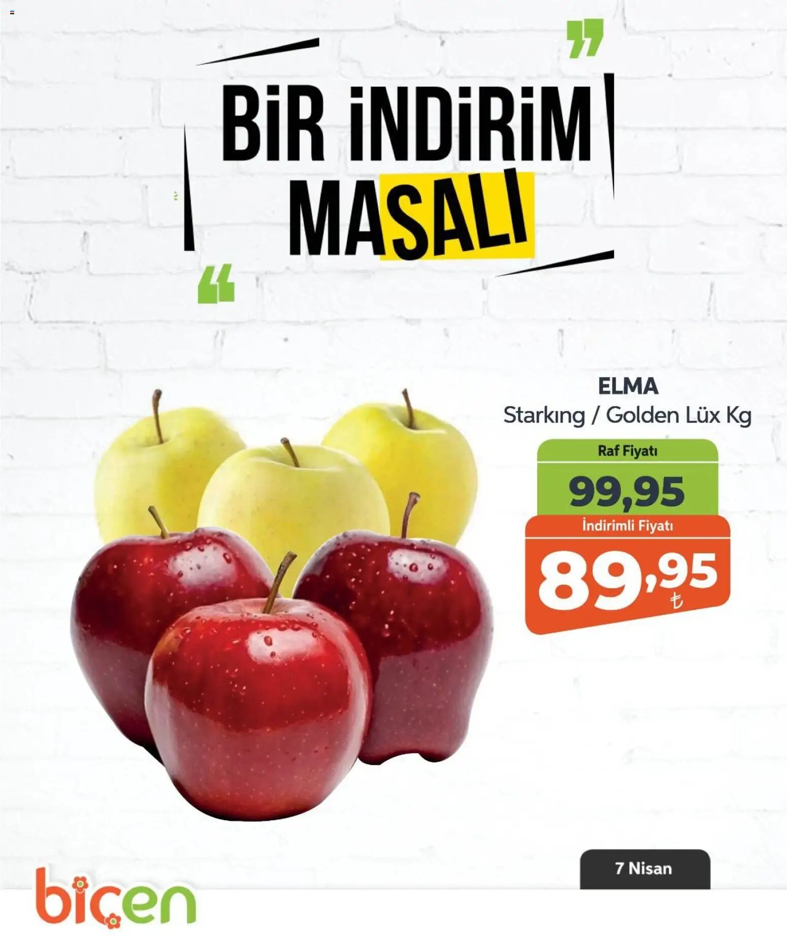 Biçen Market tarihli katalog 07 0404 2026 Biçen Market - Bir İndirim MaSalı - meyve