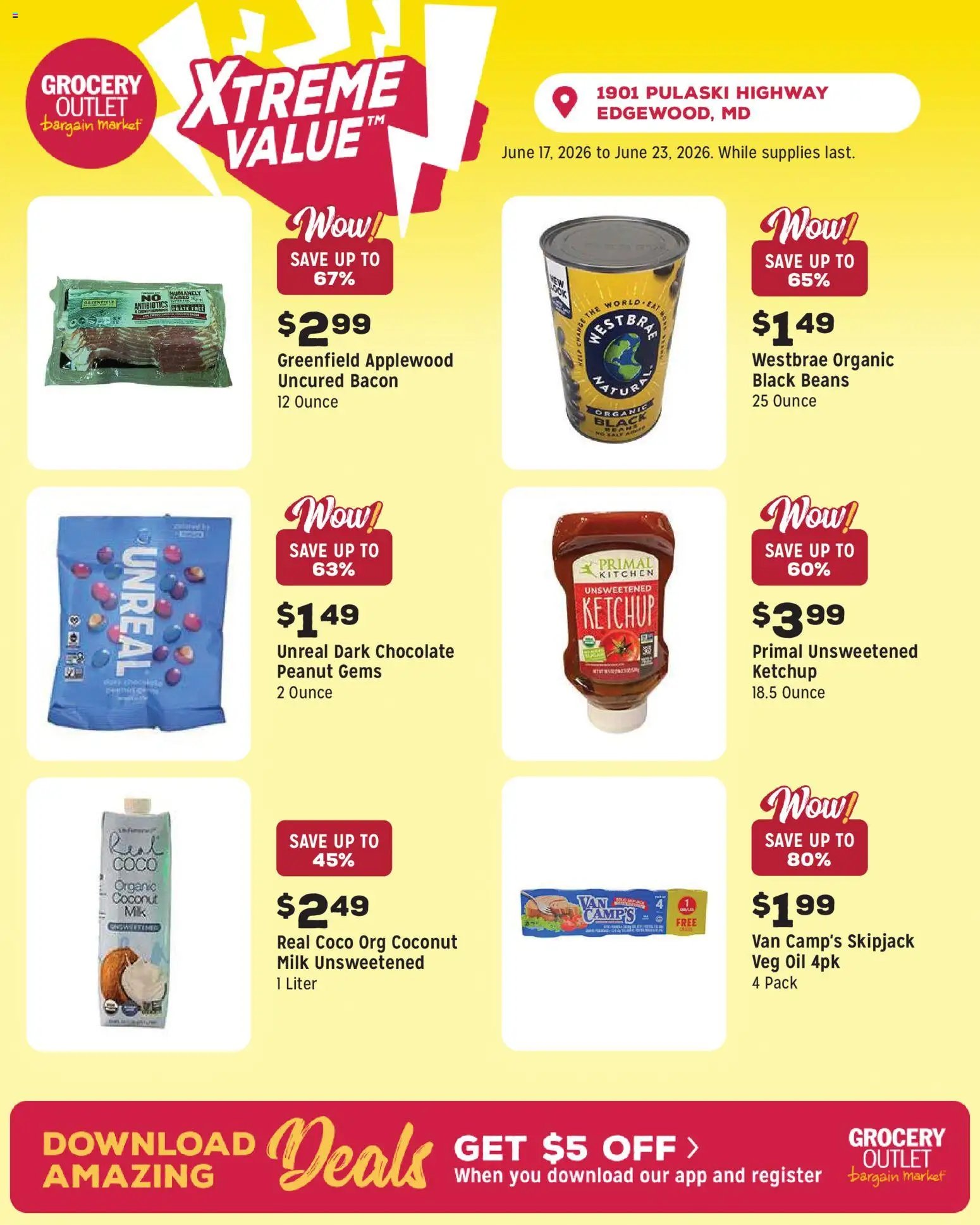 Grocery Outlet offer from 06/17/2026 Grocery Outlet Weekly Ad - MD