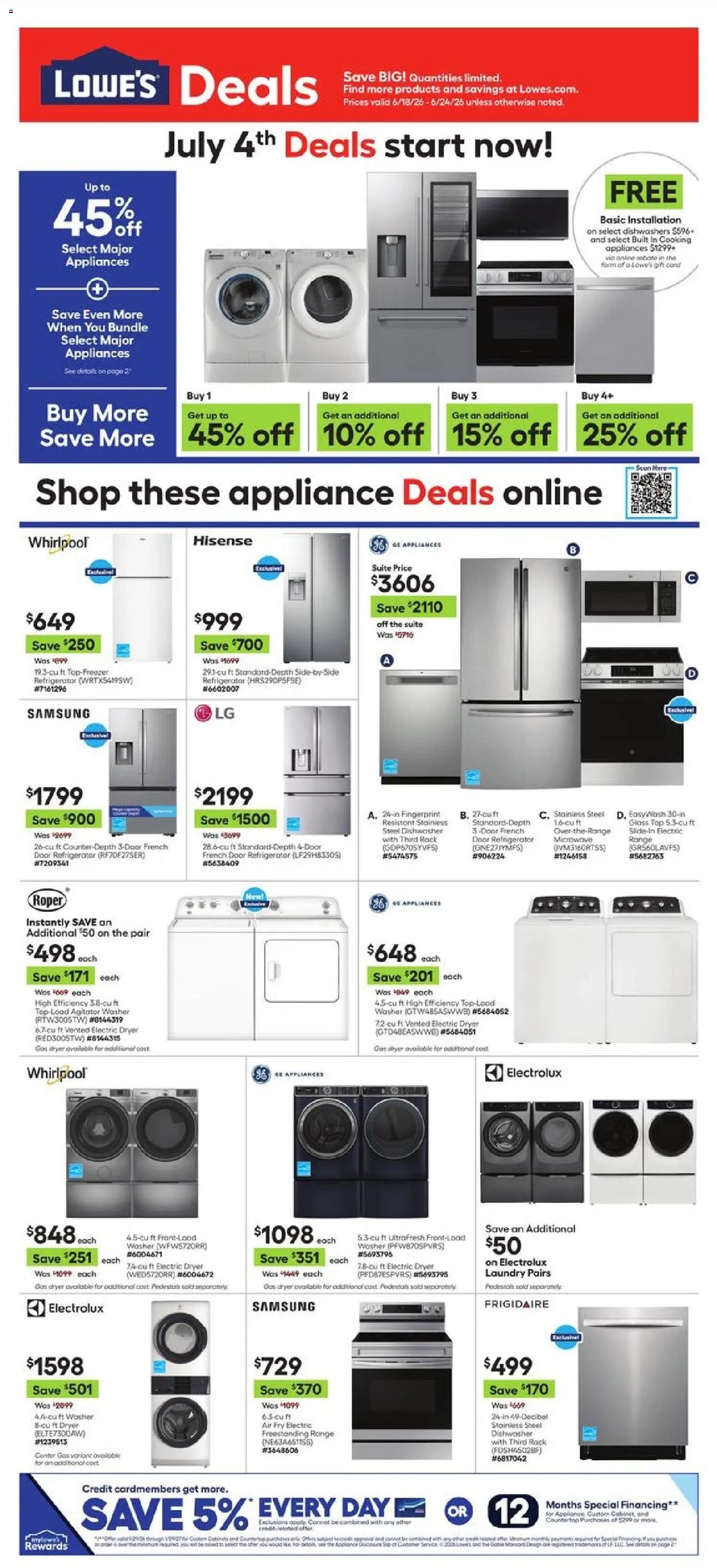 Lowe's offer from 06/18/2026 Lowe's Weekly Ad