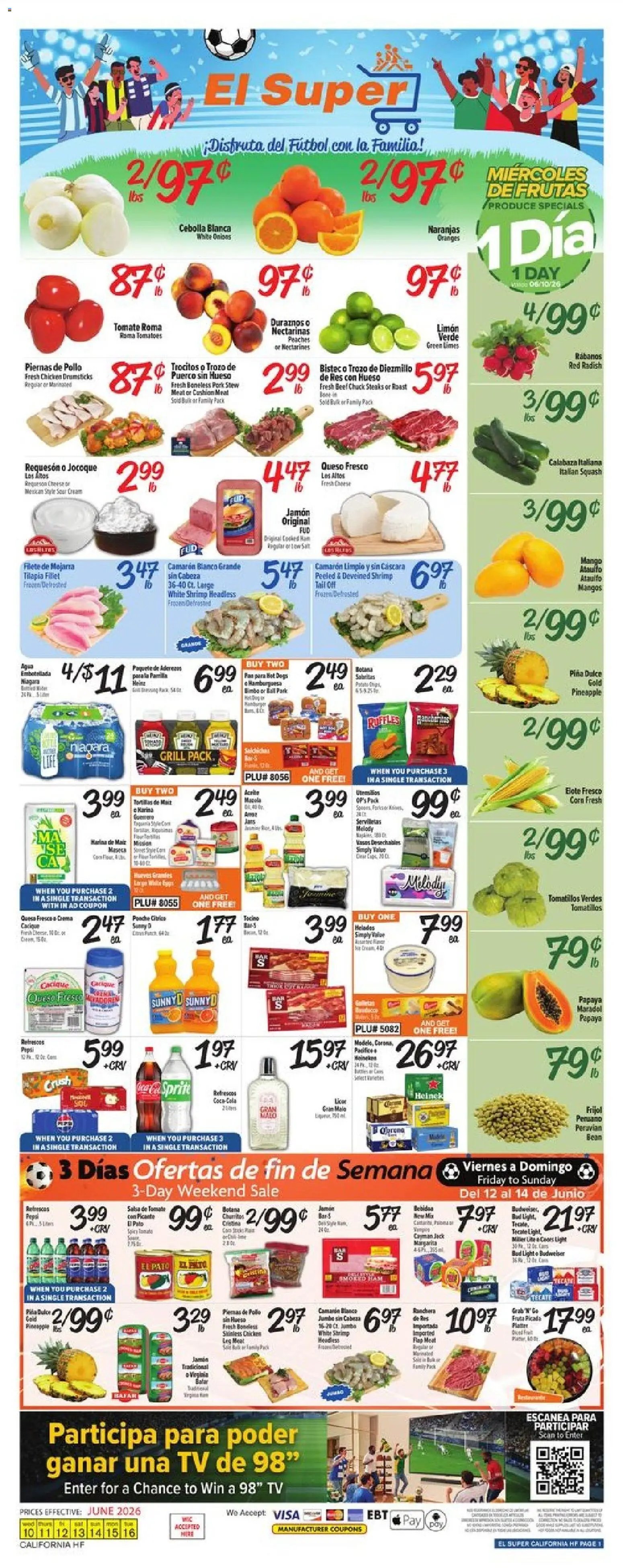 El Super offer from 06/10/2026 El Super Weekly Ad - CA