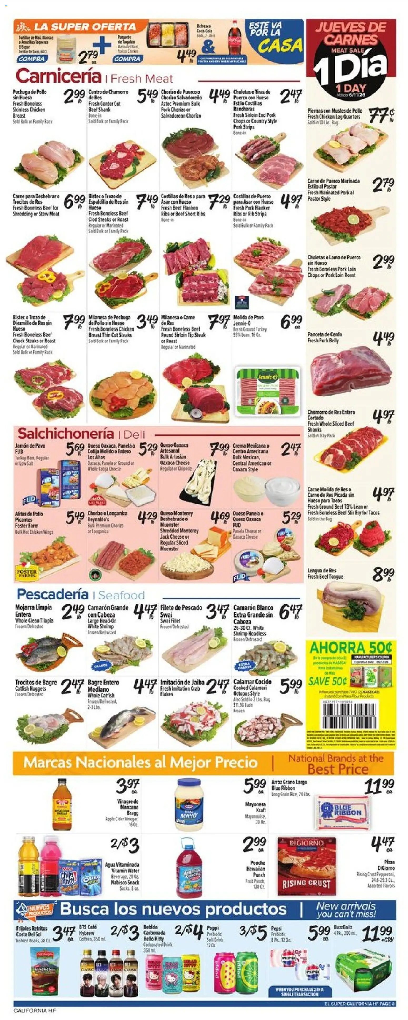 El Super offer from 06/10/2026 El Super Weekly Ad - CA