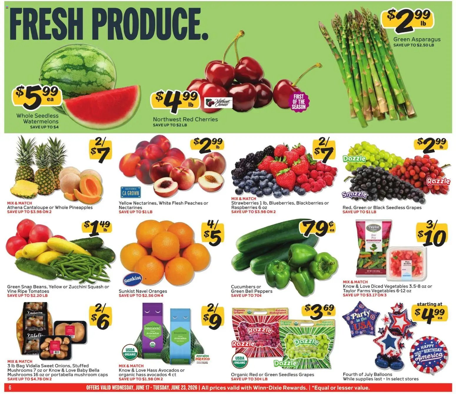 Winn Dixie offer from 06/17/2026 Winn Dixie Weekly Ad