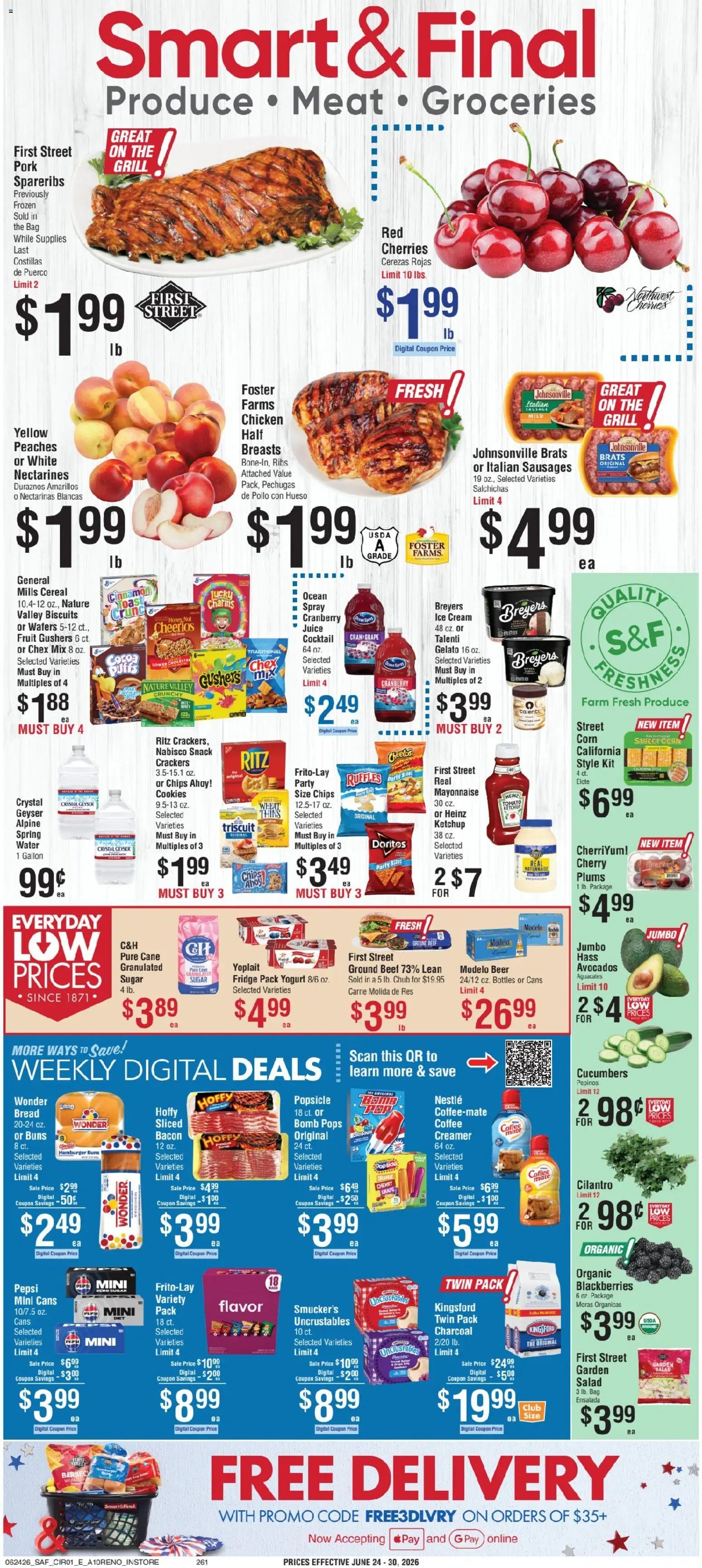 Smart & Final offer from 06/24/2026 Smart & Final Weekly Ad