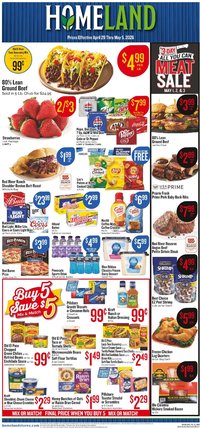 Homeland offer from 04/29/2026 Homeland Weekly Ad