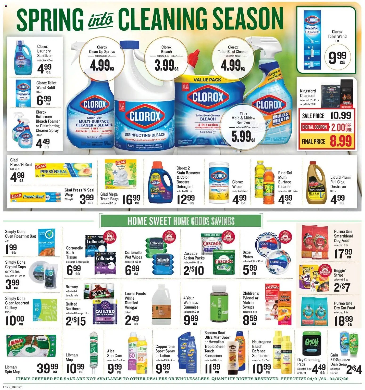 Lowes Foods offer from 04/01/2026 Lowes Foods Weekly Ad