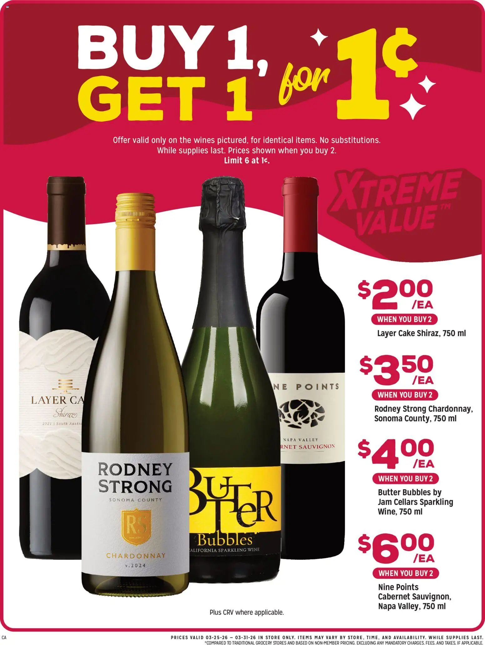 Grocery Outlet offer from 03/25/2026 Grocery Outlet Weekly Ad - CA