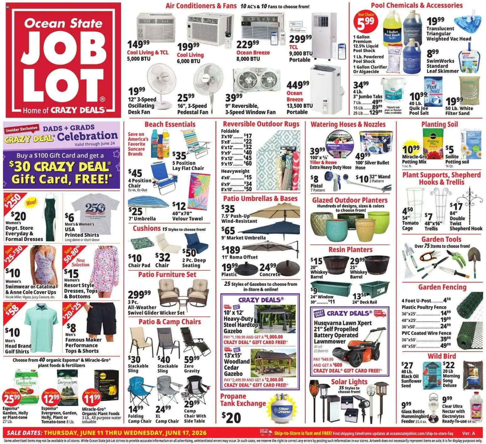 Ocean State Job Lot offer from 06/11/2026 Ocean State Job Lot Weekly Ad