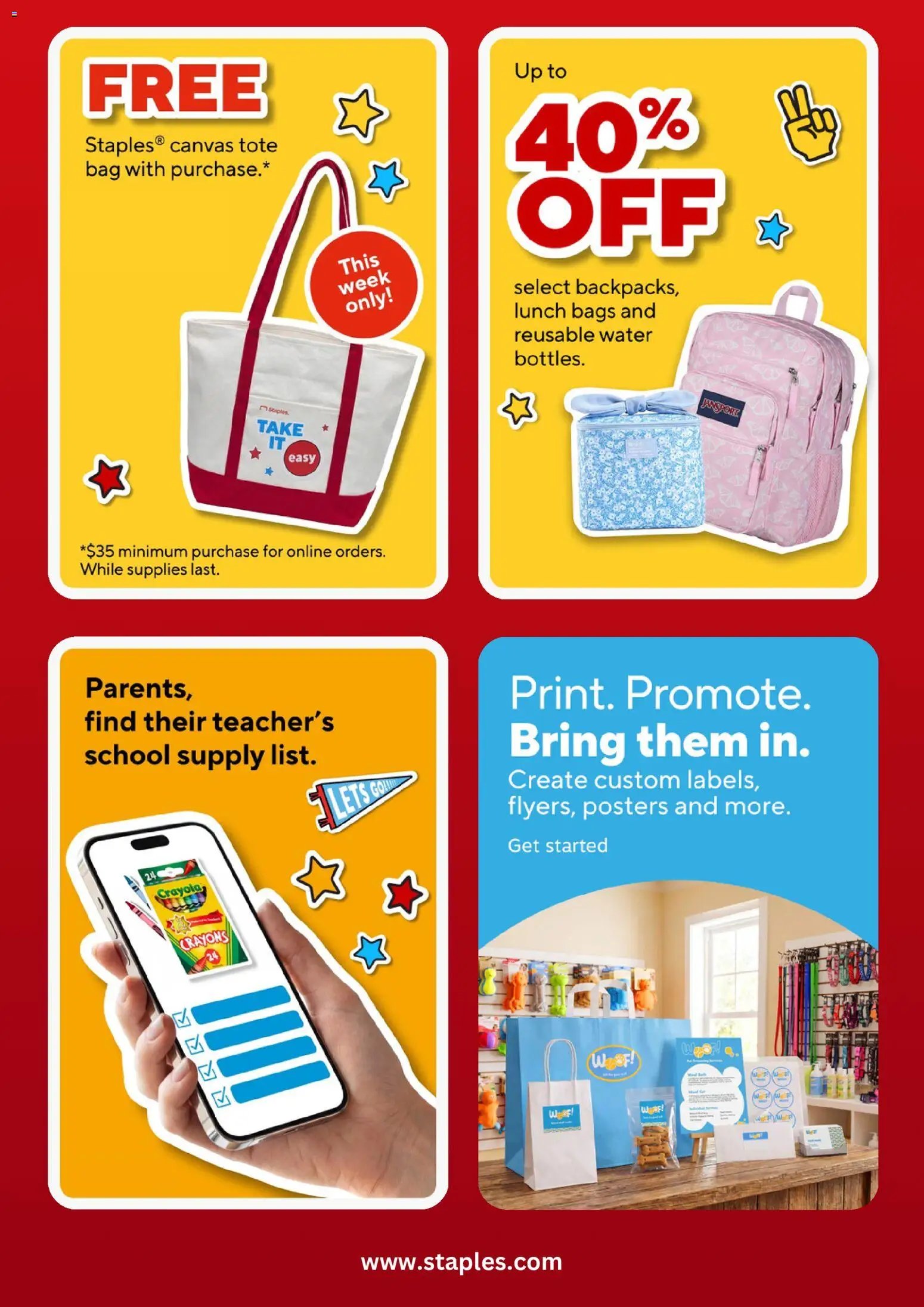 Staples offer from 09/06/2026 Staples Weekly Ad