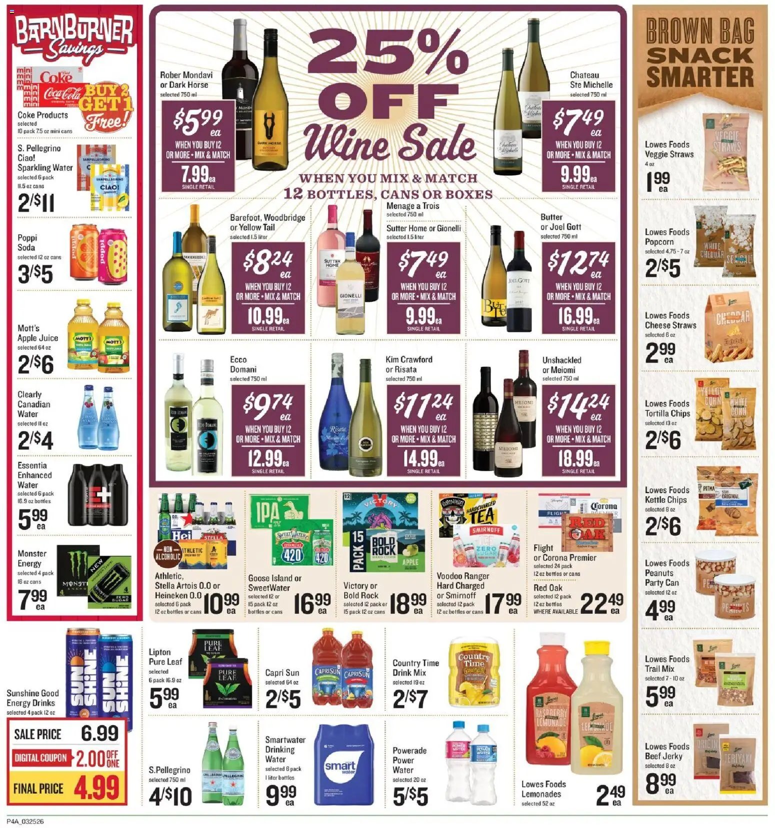 Lowes Foods offer from 03/25/2026 Lowes Foods Weekly Ad