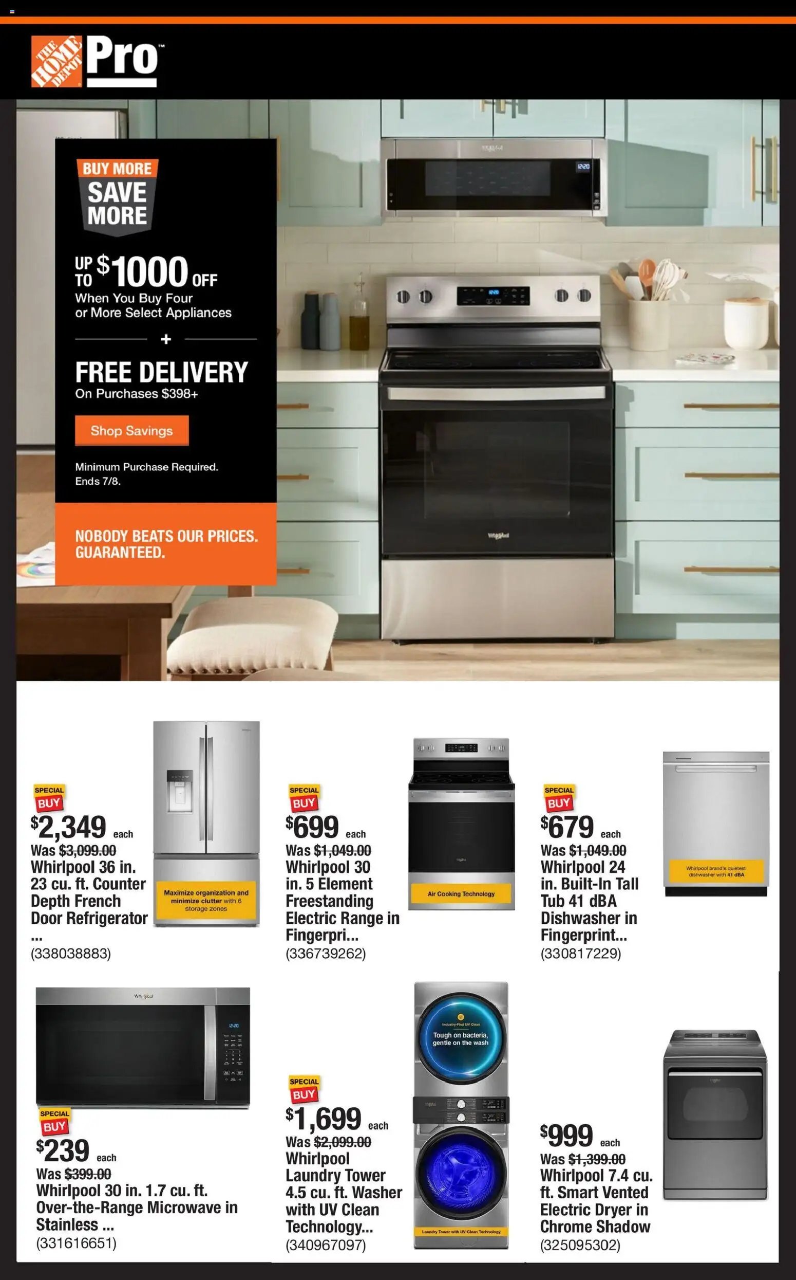 Home Depot offer from 06/29/2026 Home Depot Shop Pro Ad