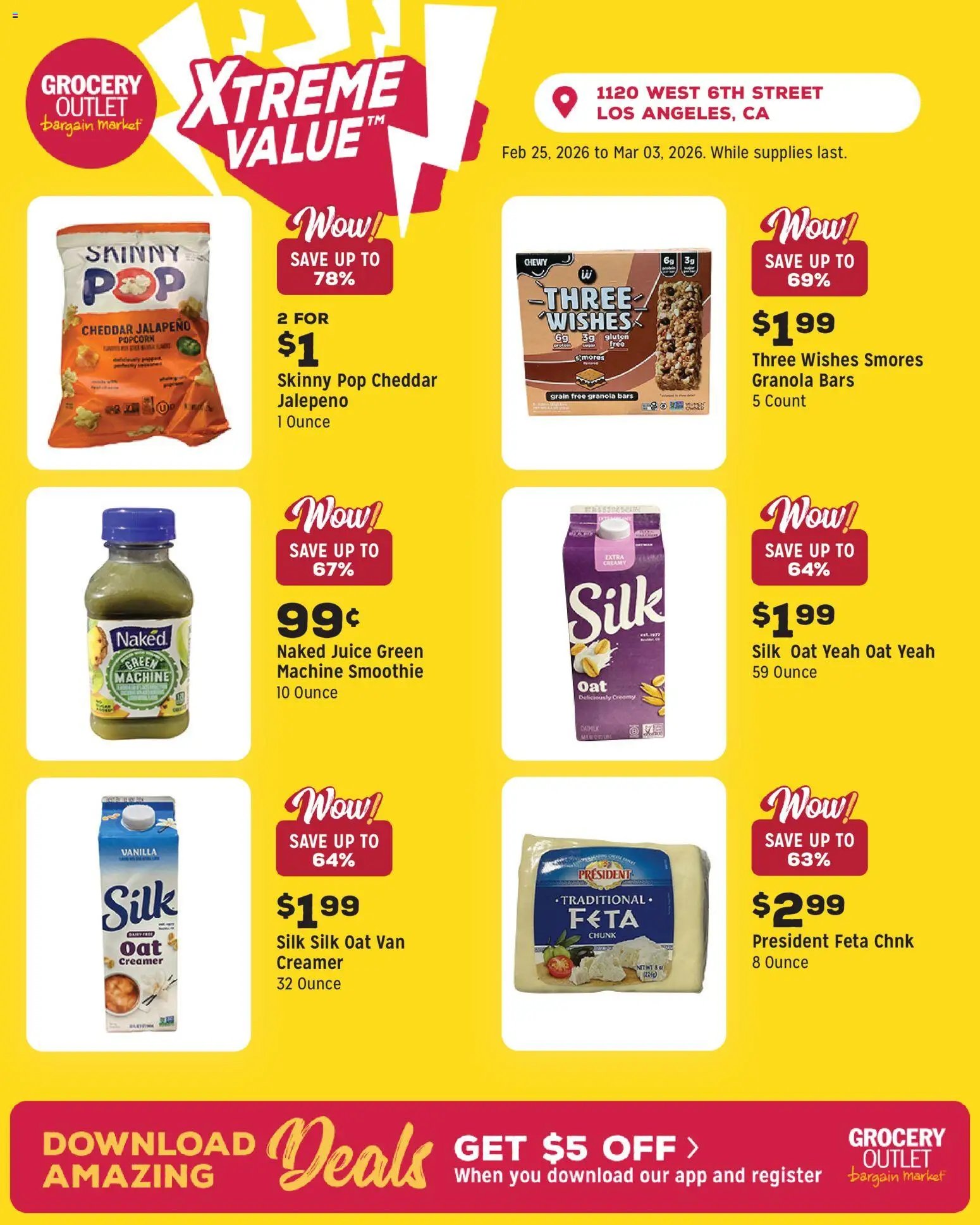 Grocery Outlet offer from 02/25/2026 Weekly Ad - CA