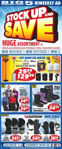 Big 5 Sporting Goods offer from 01/09/2026 Weekly Ad