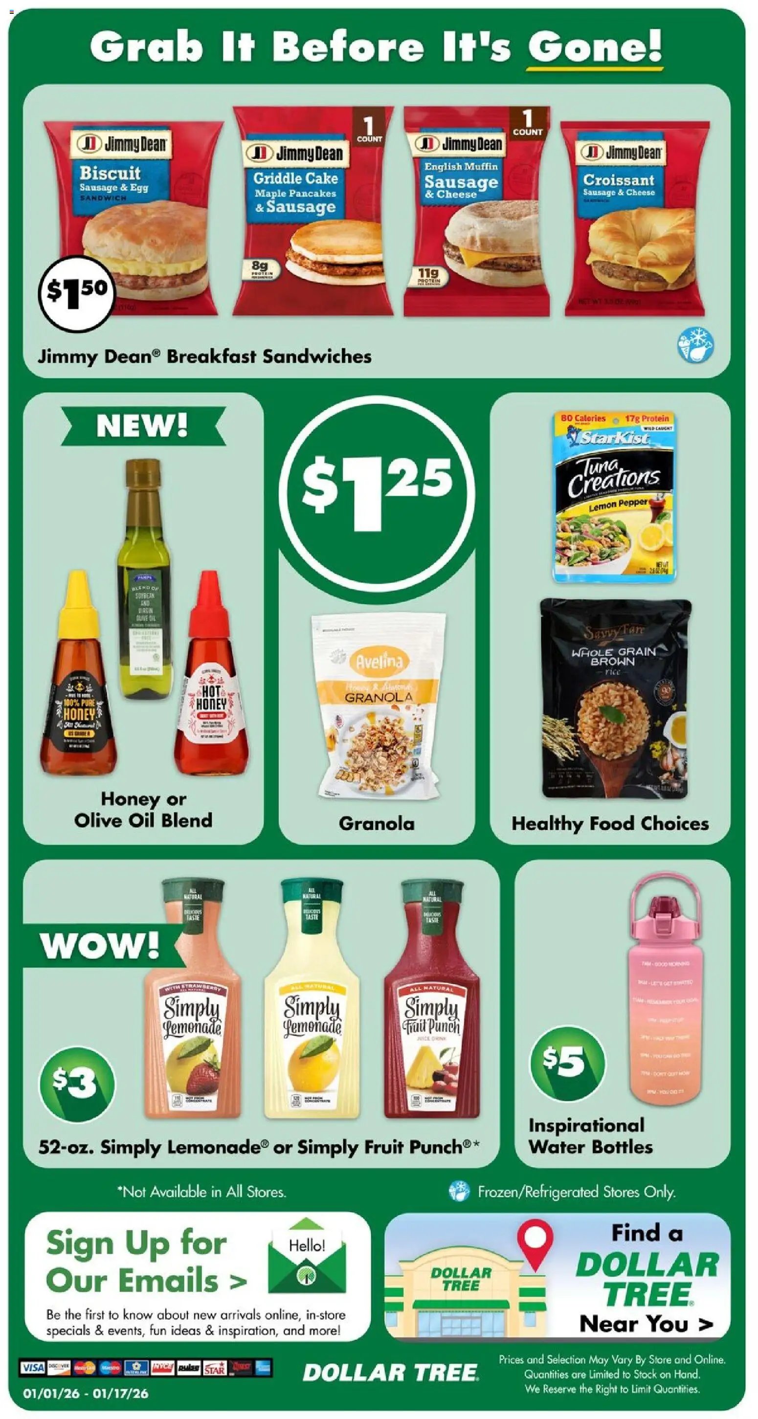 Dollar Tree offer from 01/01/2026 Weekly Ad