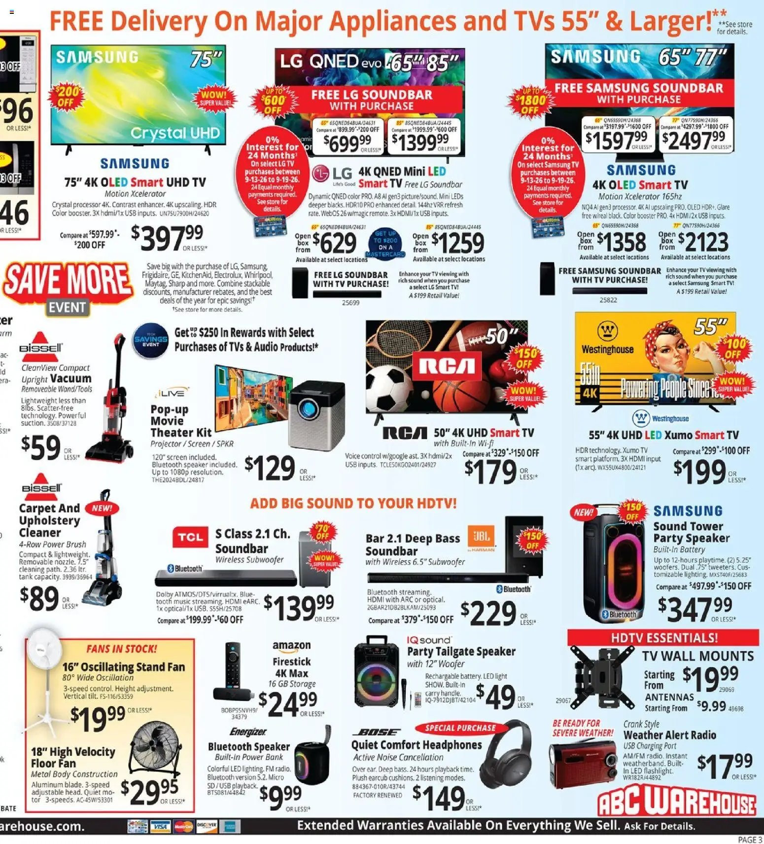 ABC Warehouse offer from 09/13/2026 ABC Warehouse Weekly Ad