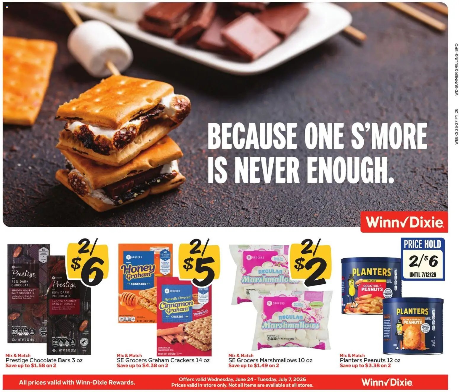 Winn Dixie offer from 06/24/2026 Winn Dixie In-Store Flyer