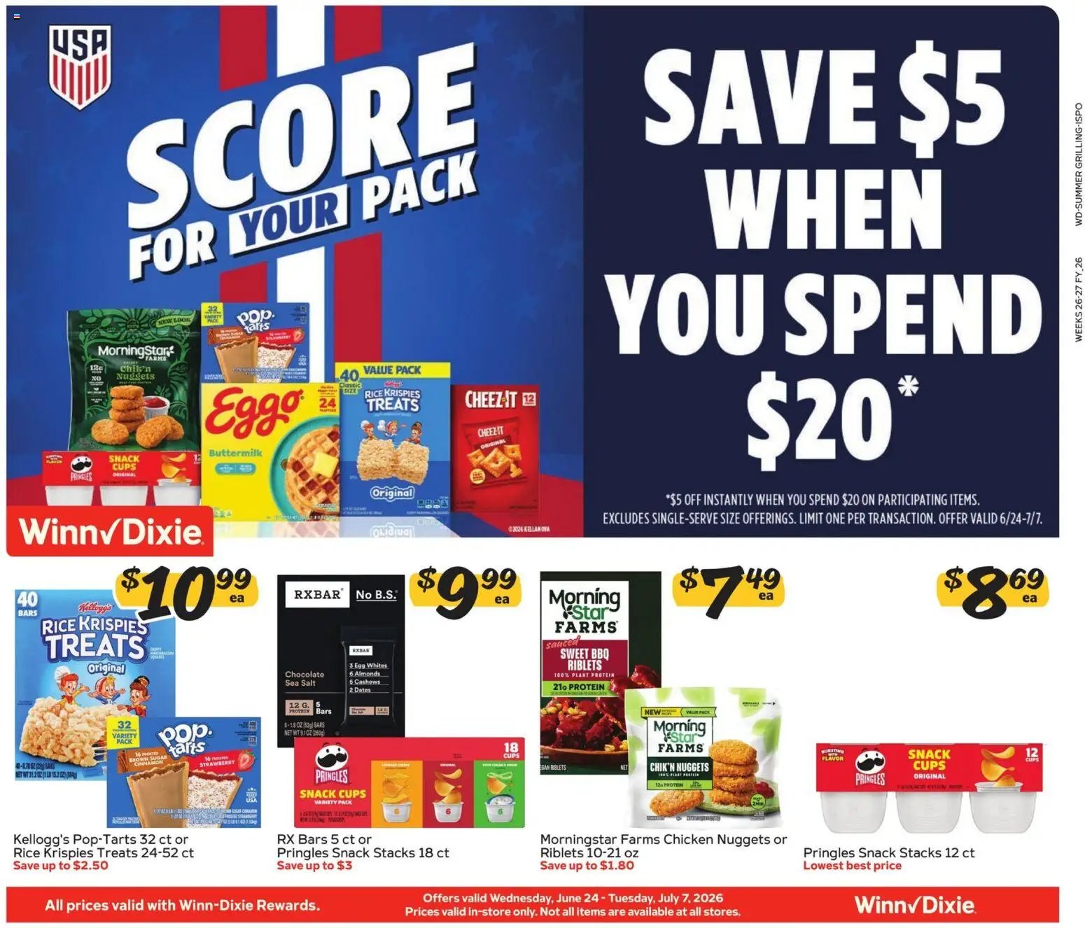 Winn Dixie offer from 06/24/2026 Winn Dixie In-Store Flyer