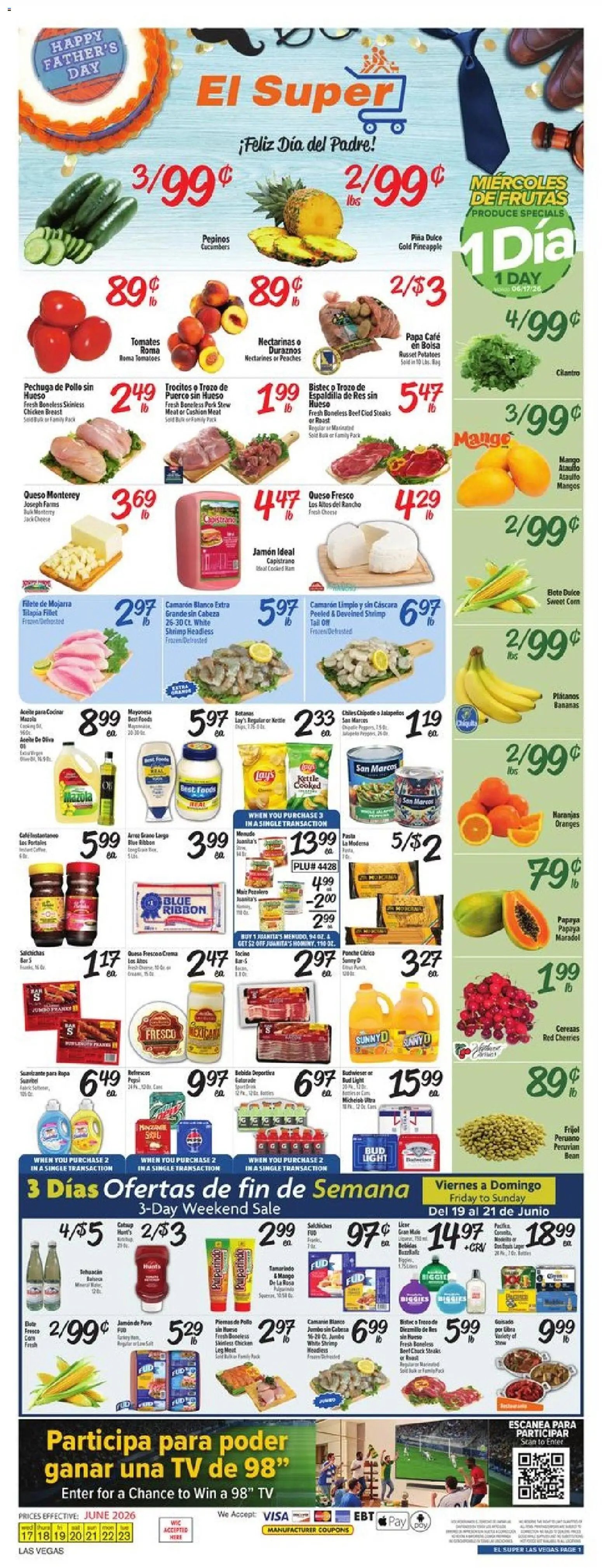 El Super offer from 06/17/2026 El Super Weekly Ad - NV