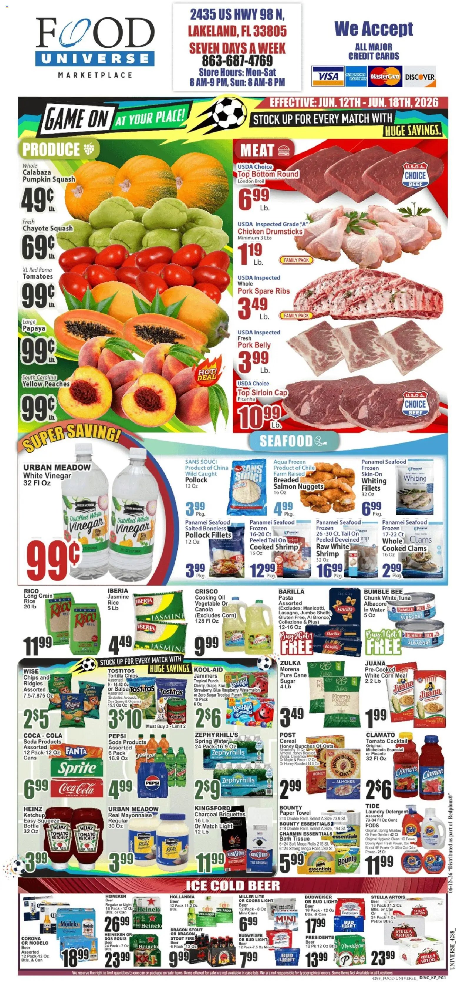 Food Universe offer from 06/12/2026 Food Universe Weekly Ad