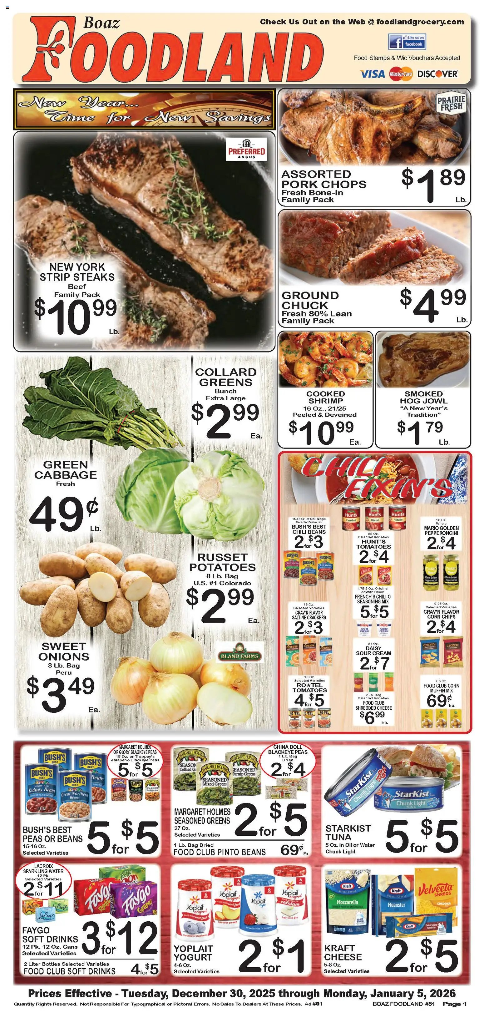 Foodland offer from 12/30/2025 Weekly Ad