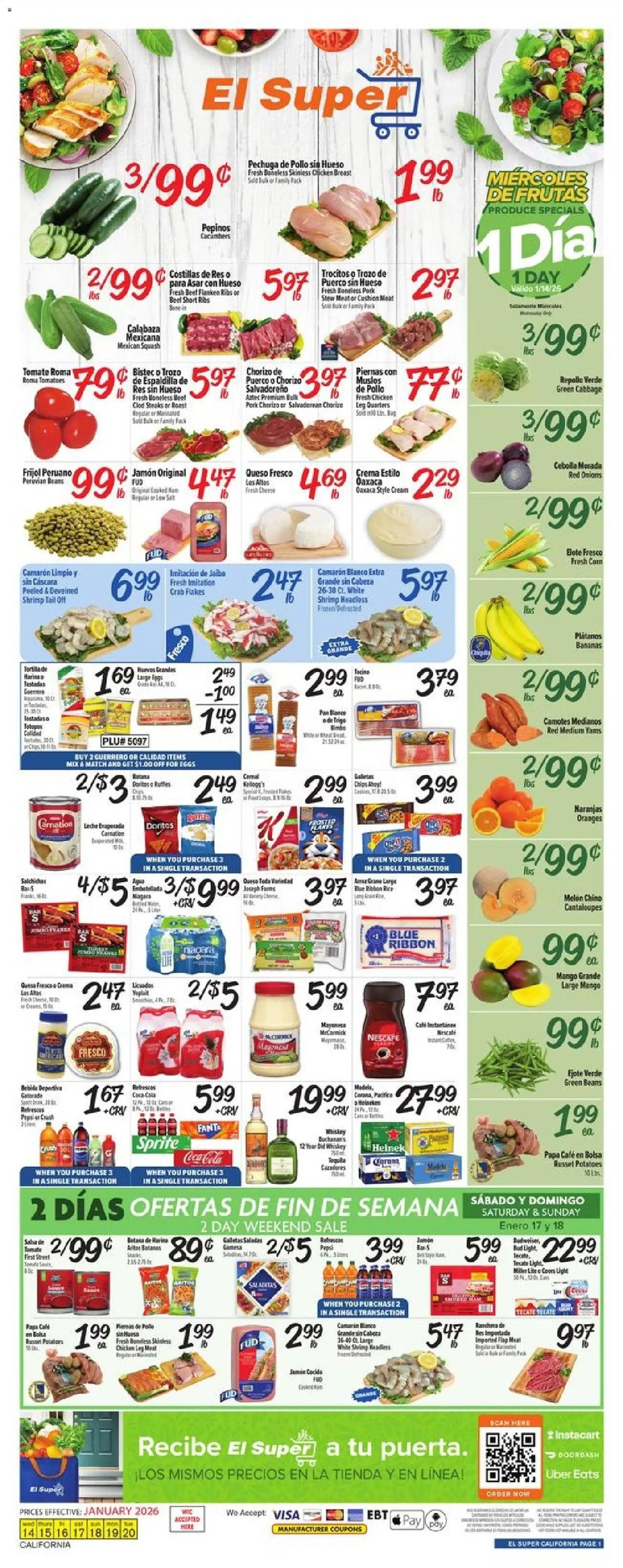 El Super offer from 01/14/2026 Weekly Ad - CA