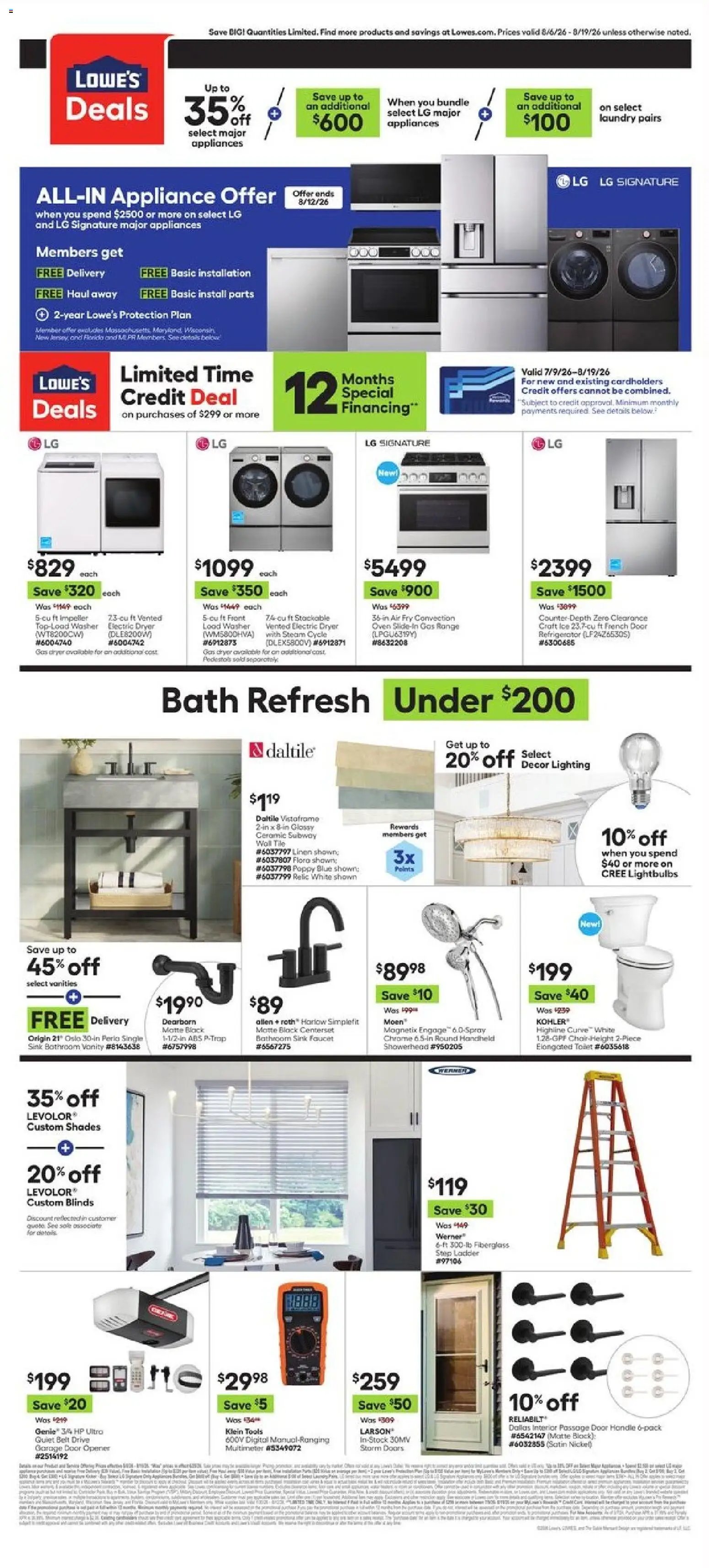 Lowe's offer from 08/06/2026 Lowe's Weekly Ad
