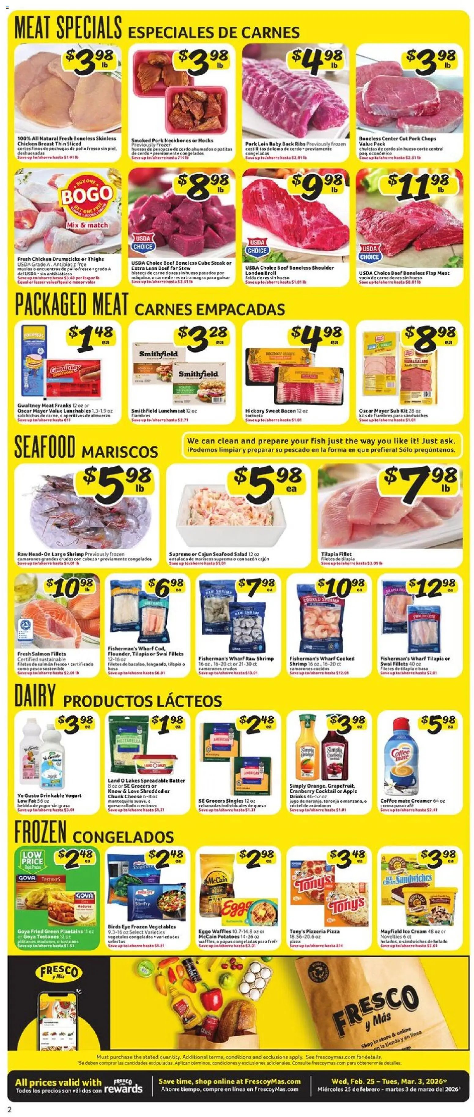 Fresco y Más offer from 02/25/2026 Weekly Ad