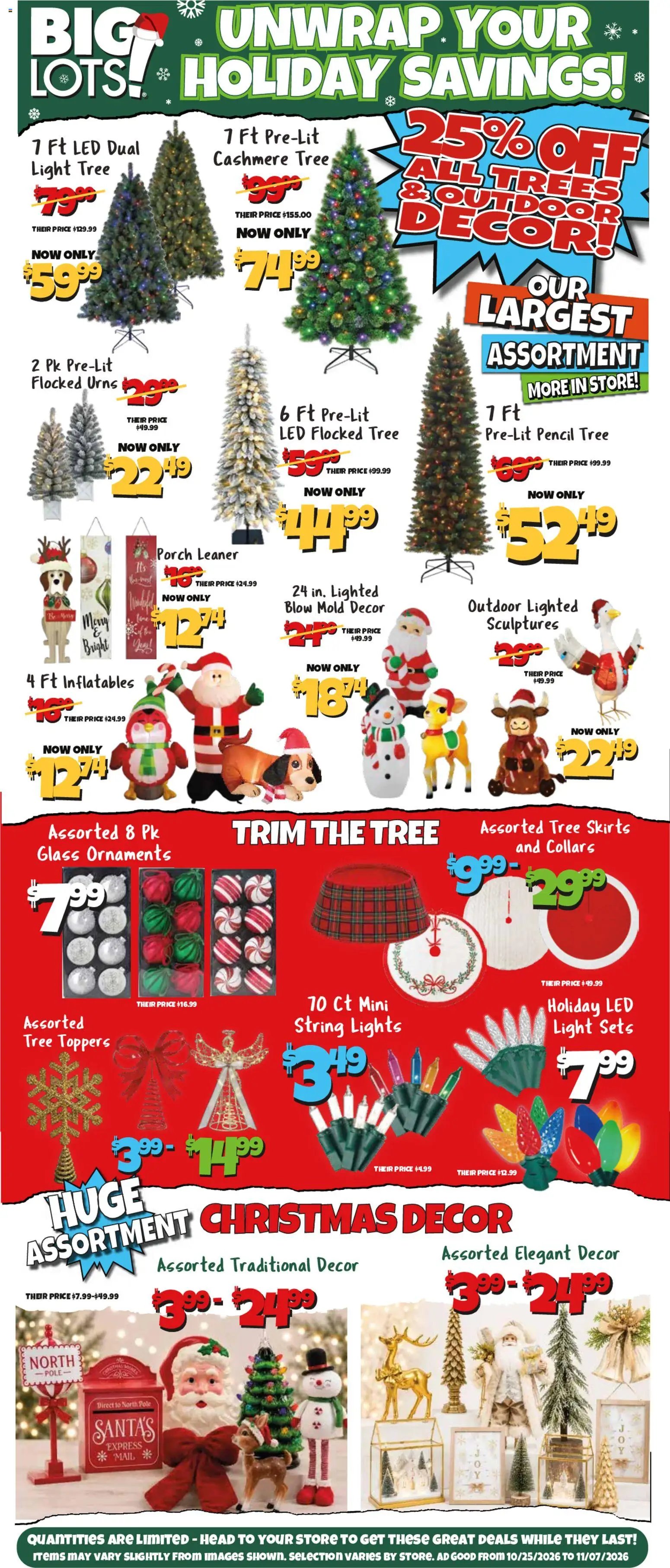 Big Lots Weekly Ad from 10/25/2026 - Flyer