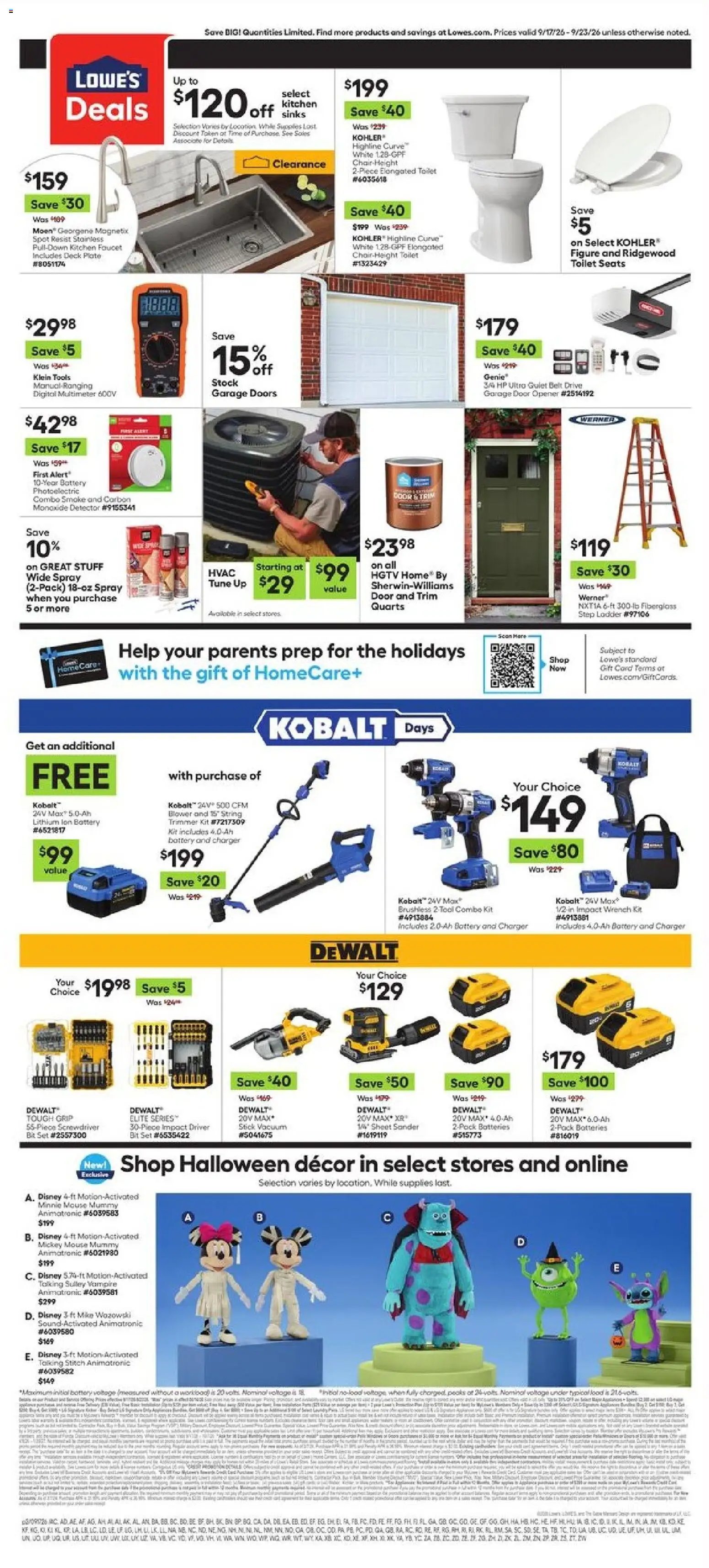 Lowe's offer from 09/17/2026 Lowe's Weekly Ad