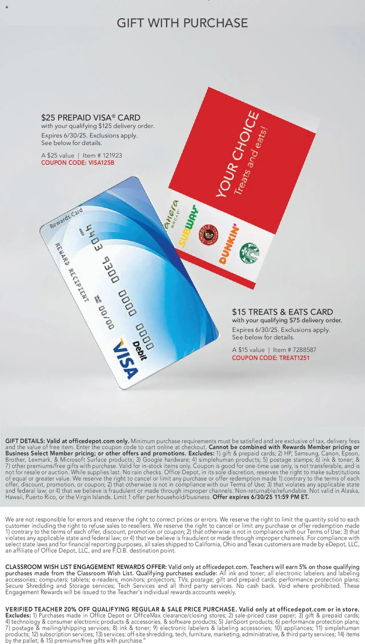 Office Depot offer from 01/01/2025 Education Edition Catalog