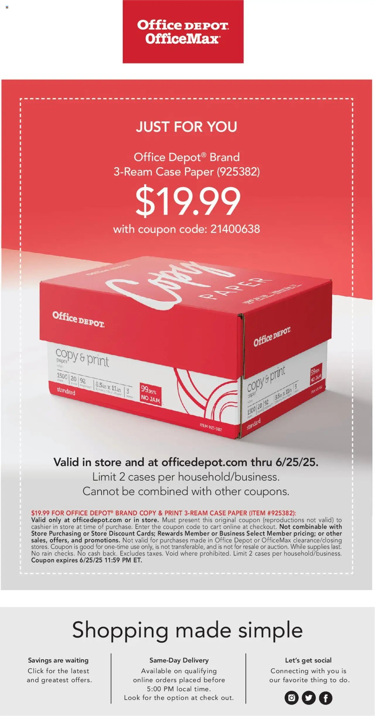 Office Depot offer from 01/01/2025 Education Edition Catalog