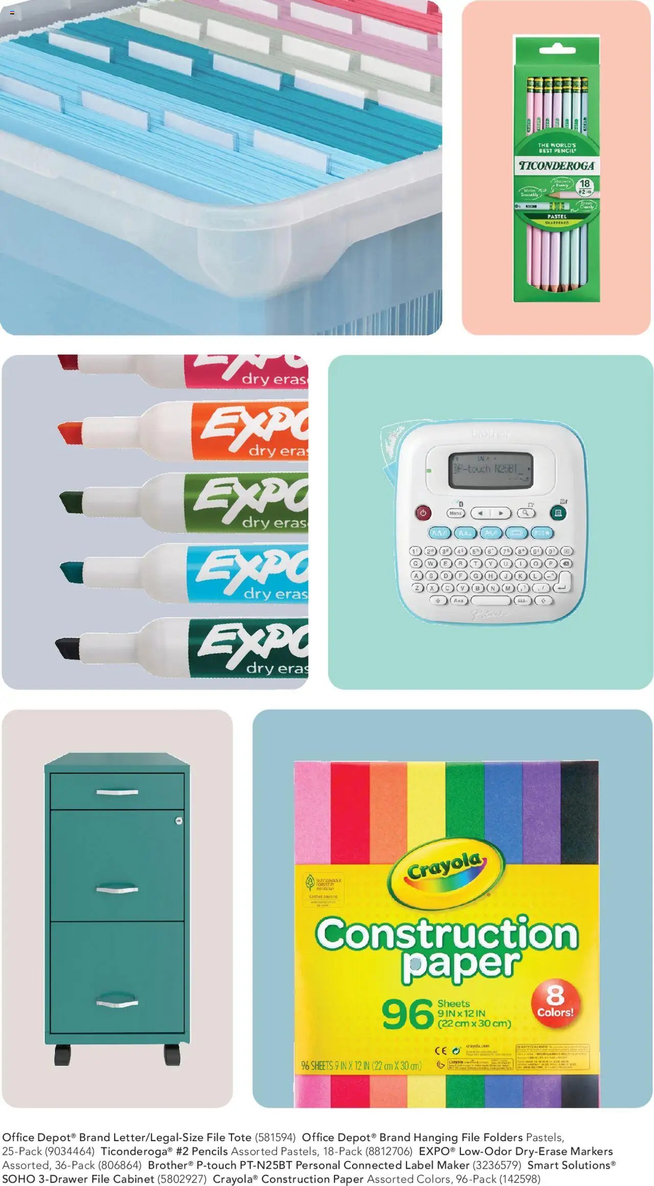 Office Depot offer from 01/01/2025 Education Edition Catalog