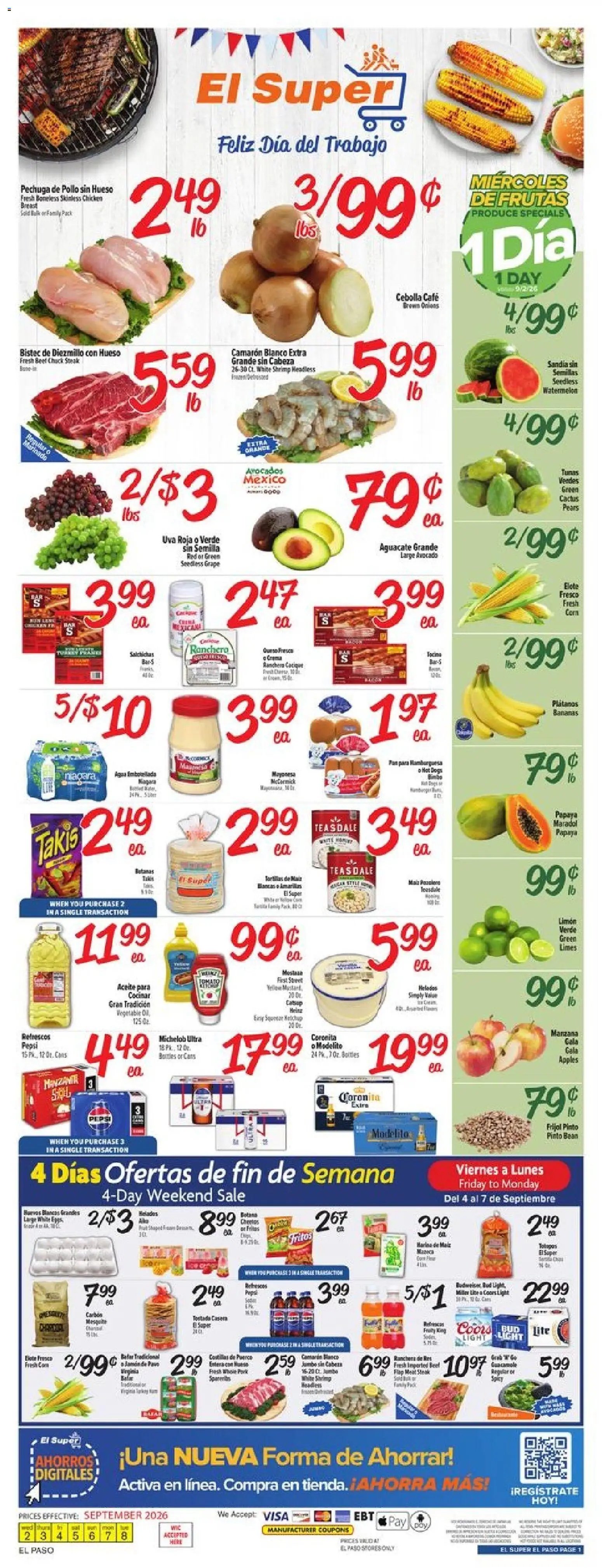 El Super offer from 09/02/2026 El Super Weekly Ad - TX