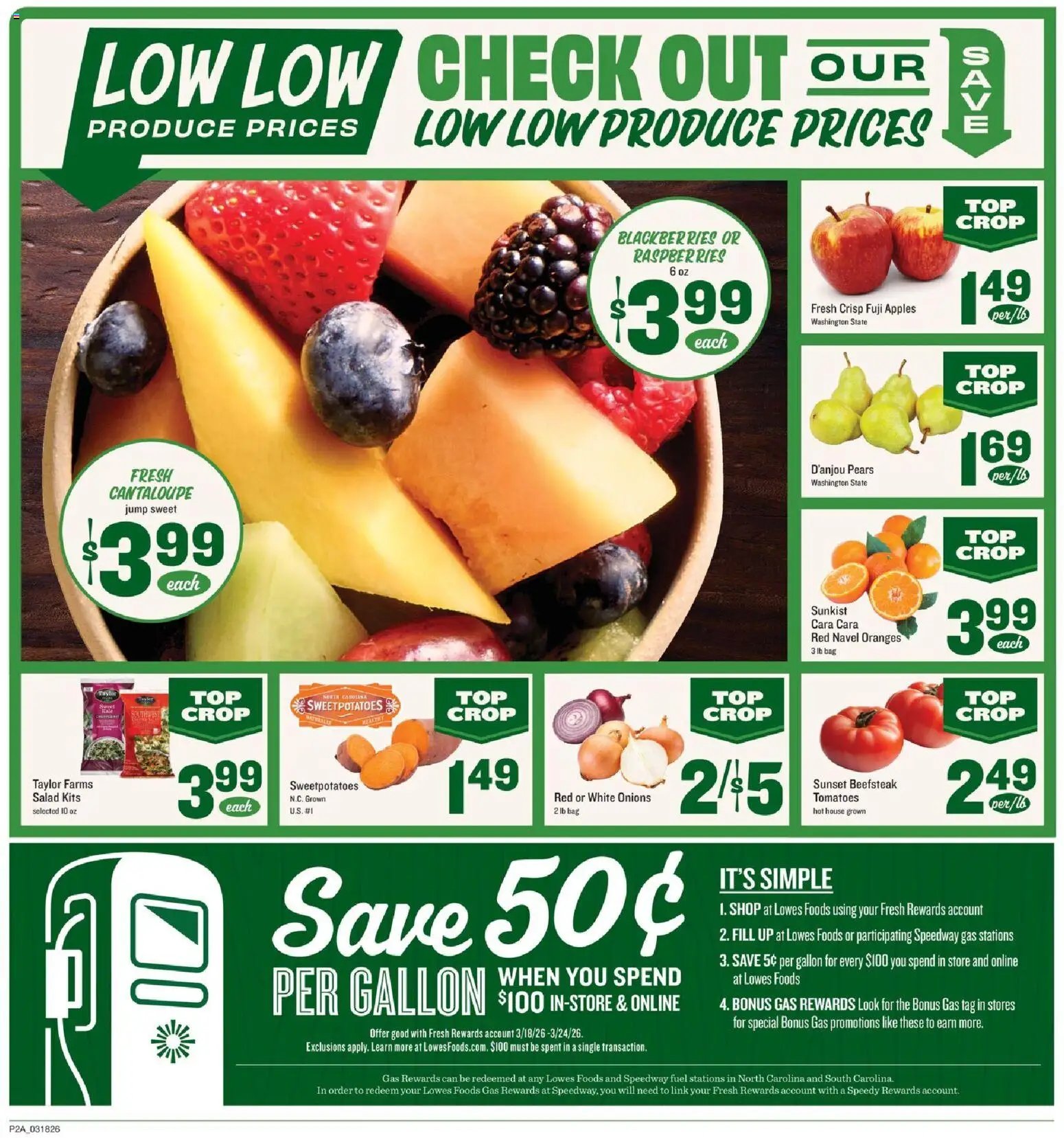 Lowes Foods offer from 03/18/2026 Lowes Foods Weekly Ad