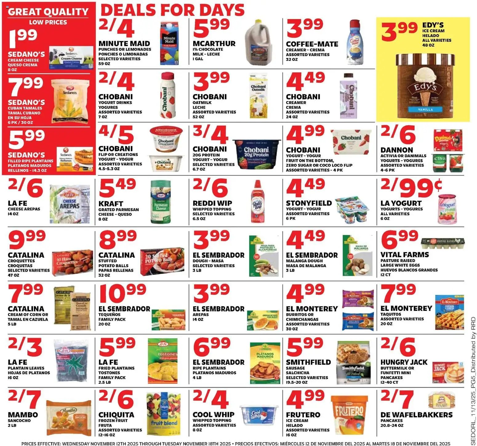 Sedano's offer from 11/12/2025 Weekly Ad