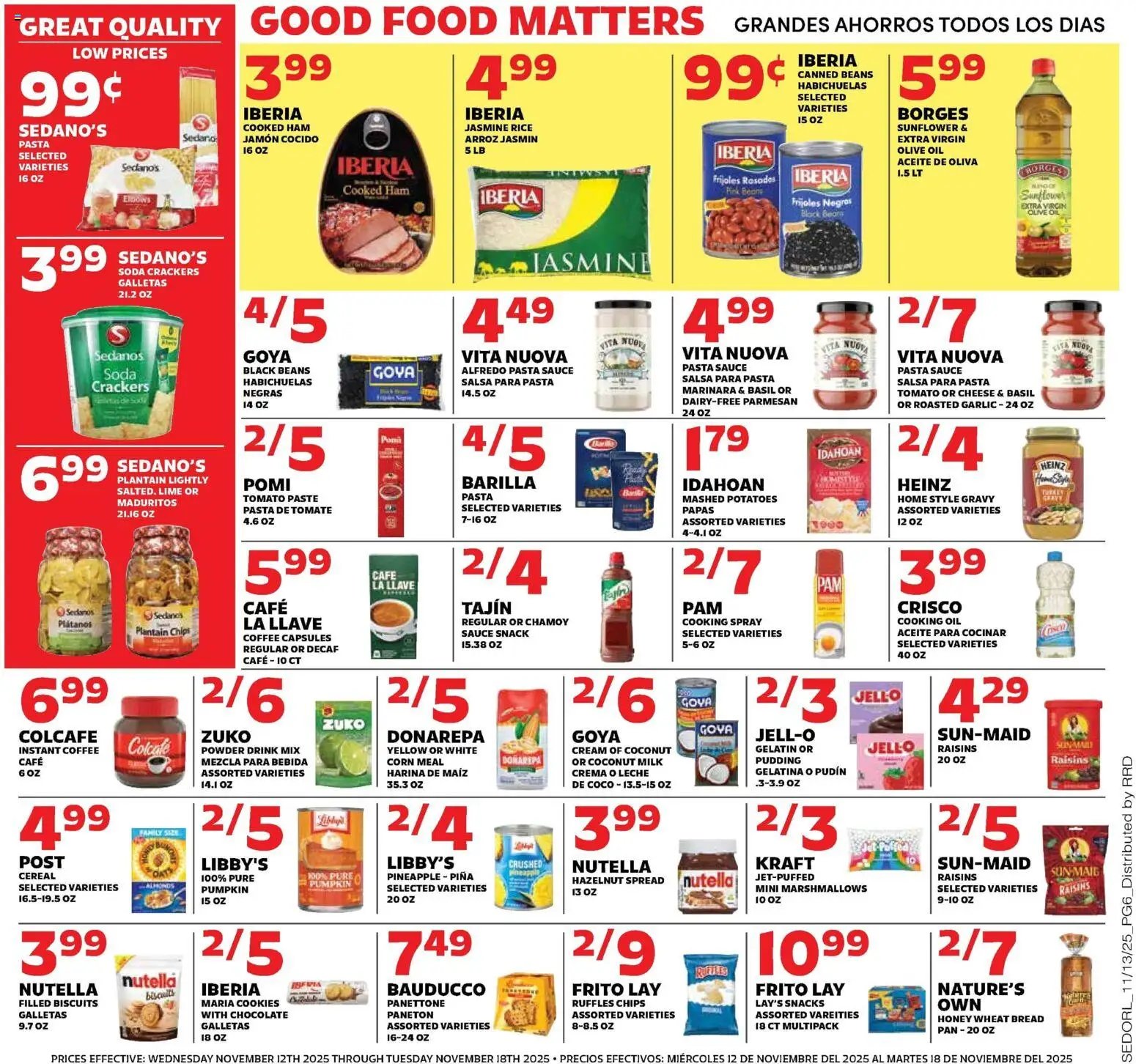 Sedano's offer from 11/12/2025 Weekly Ad