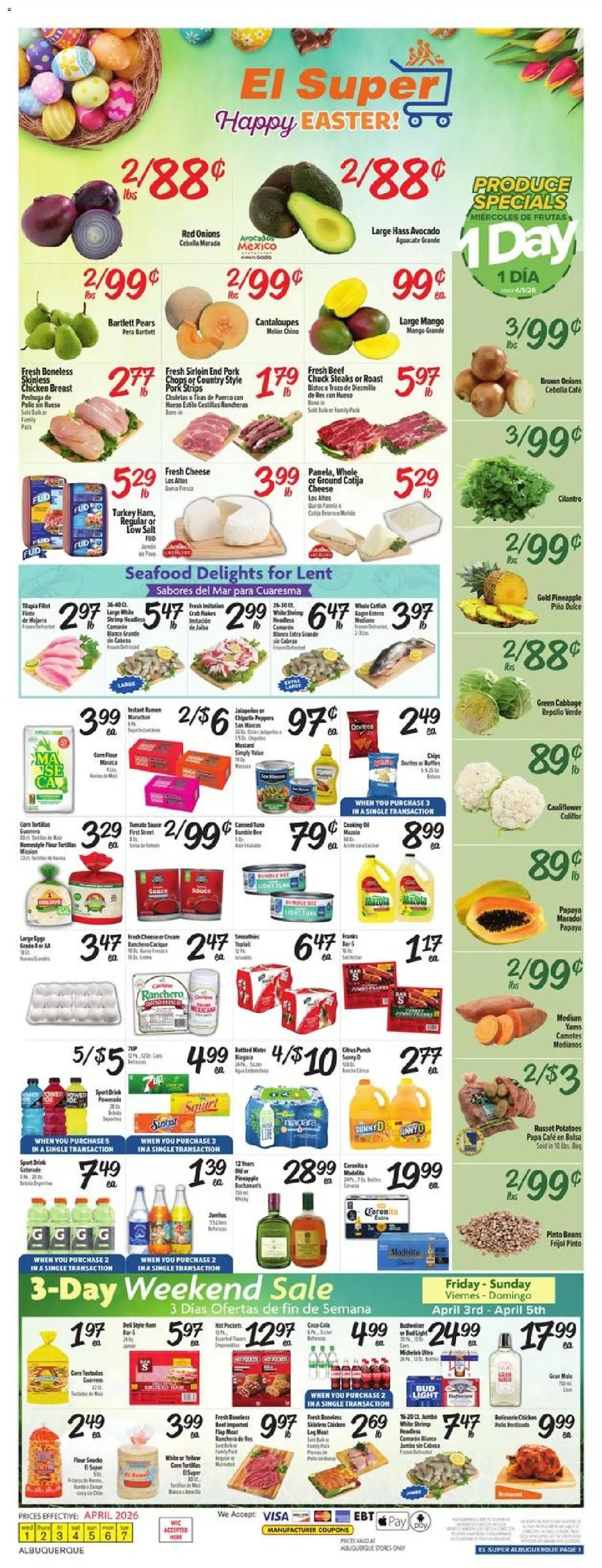 El Super offer from 04/01/2026 El Super Weekly Ad - NM