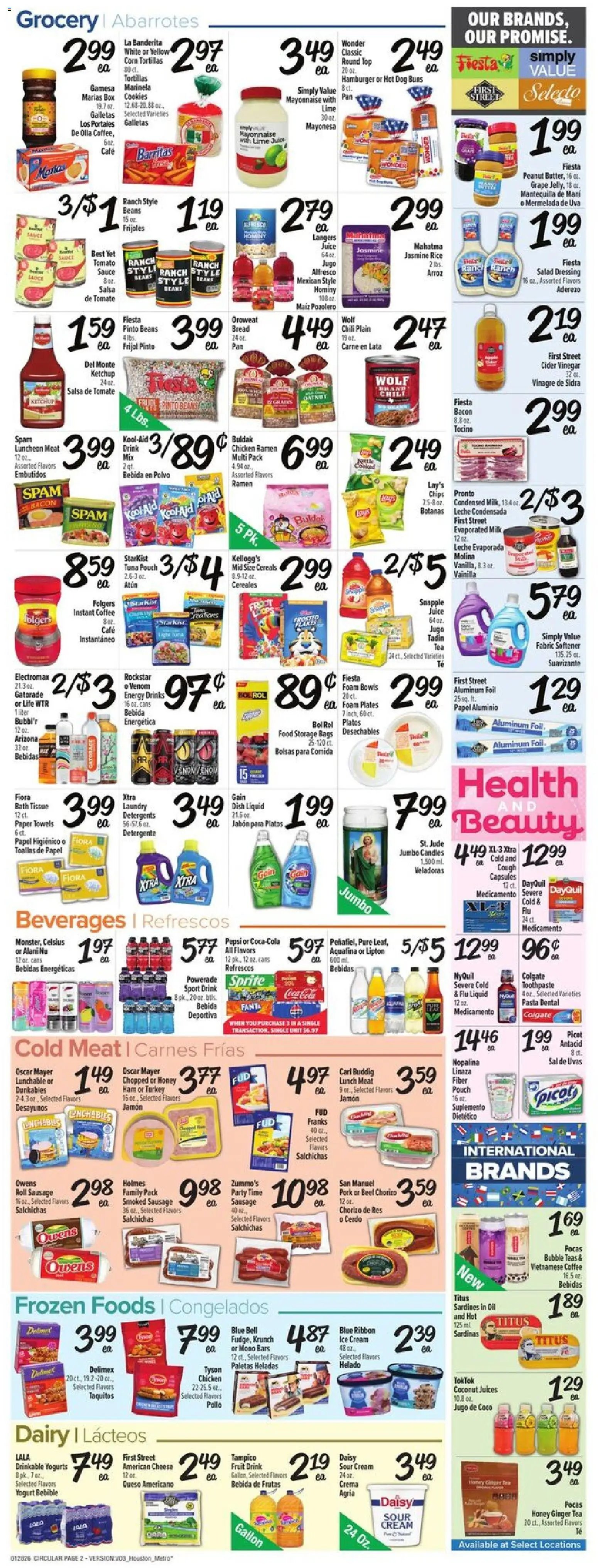 Fiesta Mart offer from 01/28/2026 Weekly Ad