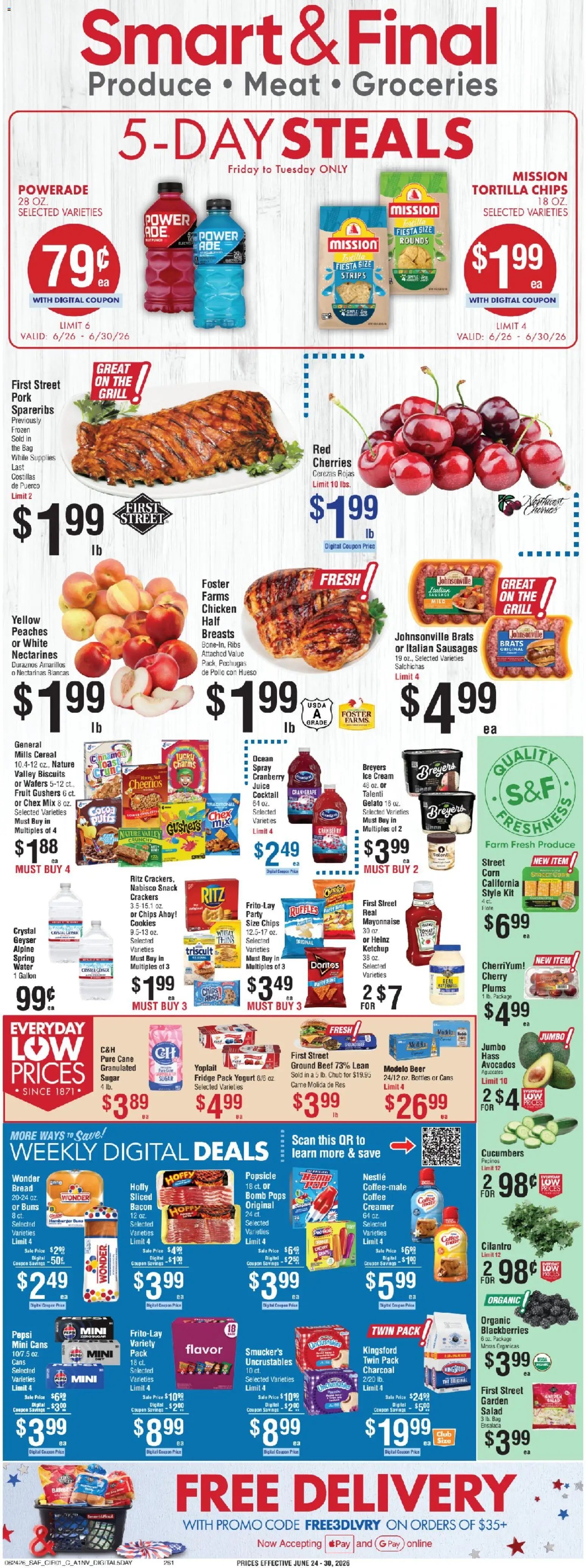 Smart & Final offer from 06/26/2026 Smart & Final Weekly Ad