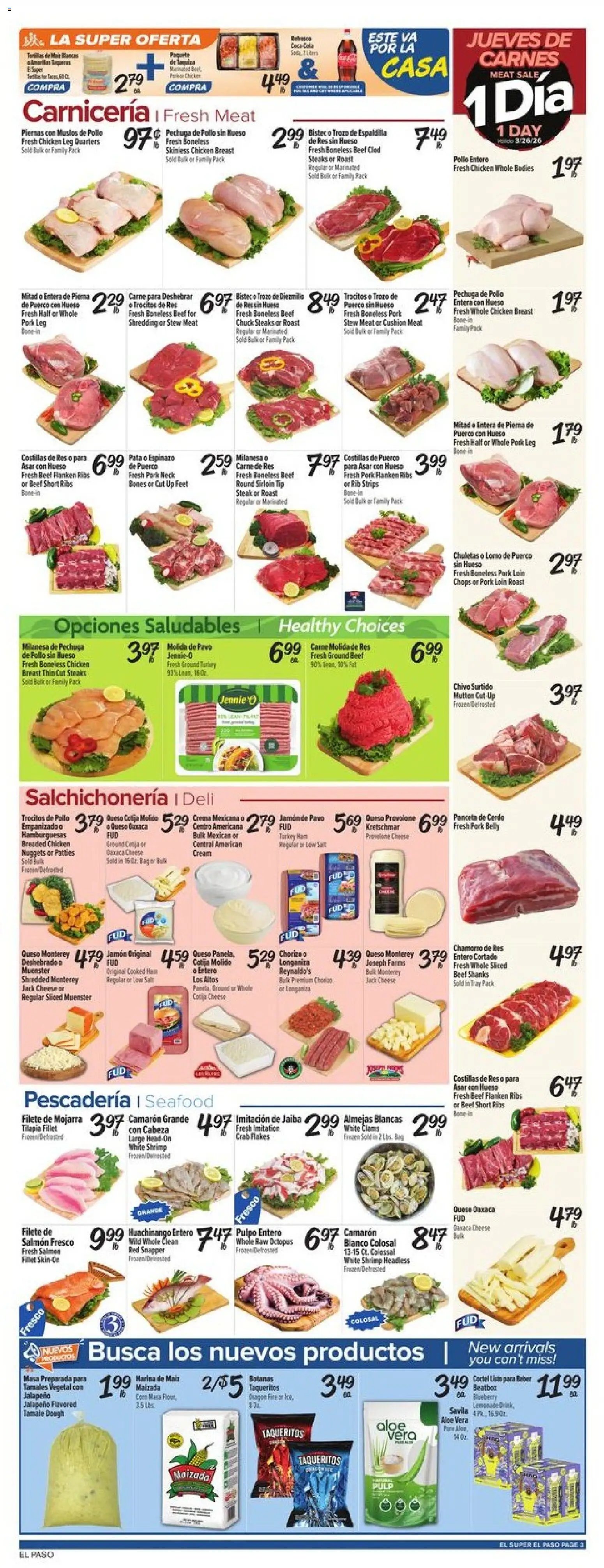 El Super offer from 03/25/2026 El Super Weekly Ad - TX