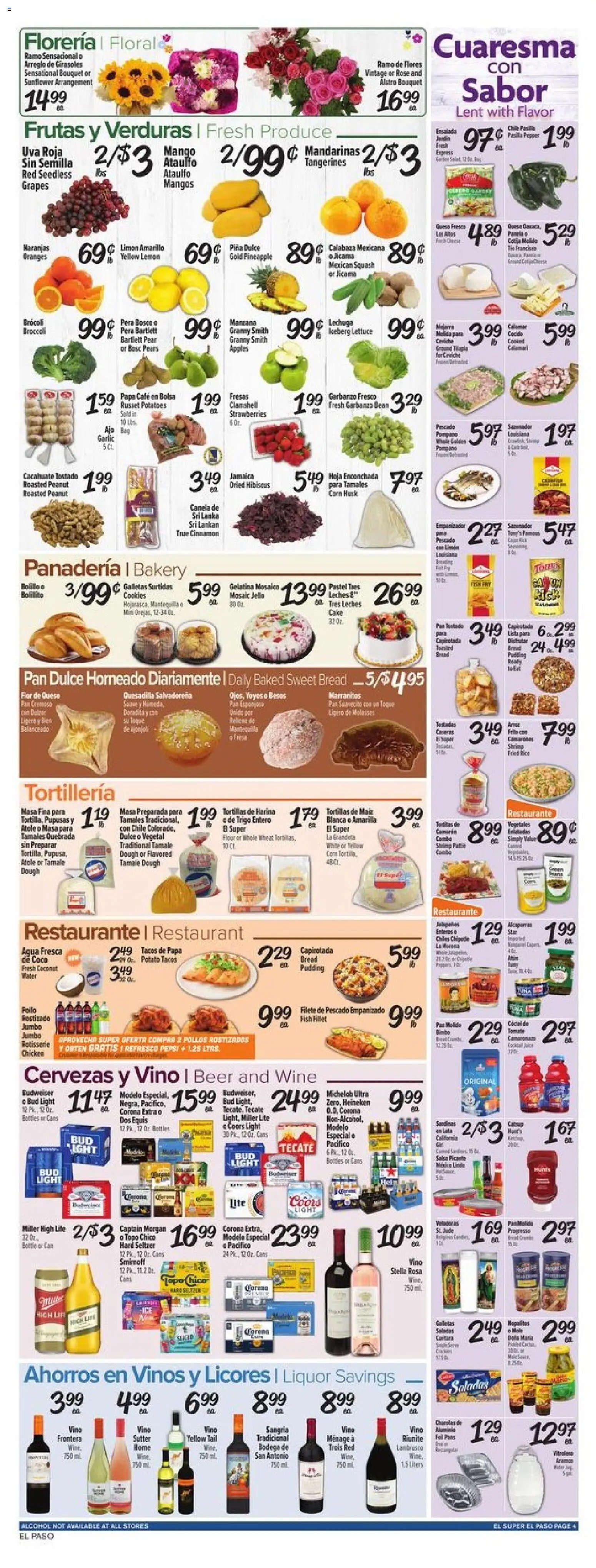 El Super offer from 03/25/2026 El Super Weekly Ad - TX