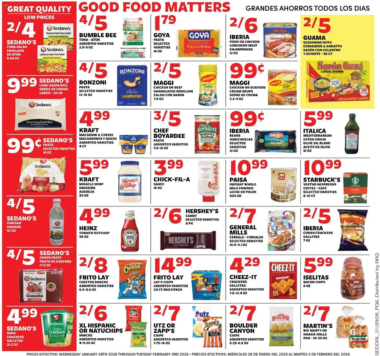 Sedano's offer from 01/28/2026 Weekly Ad