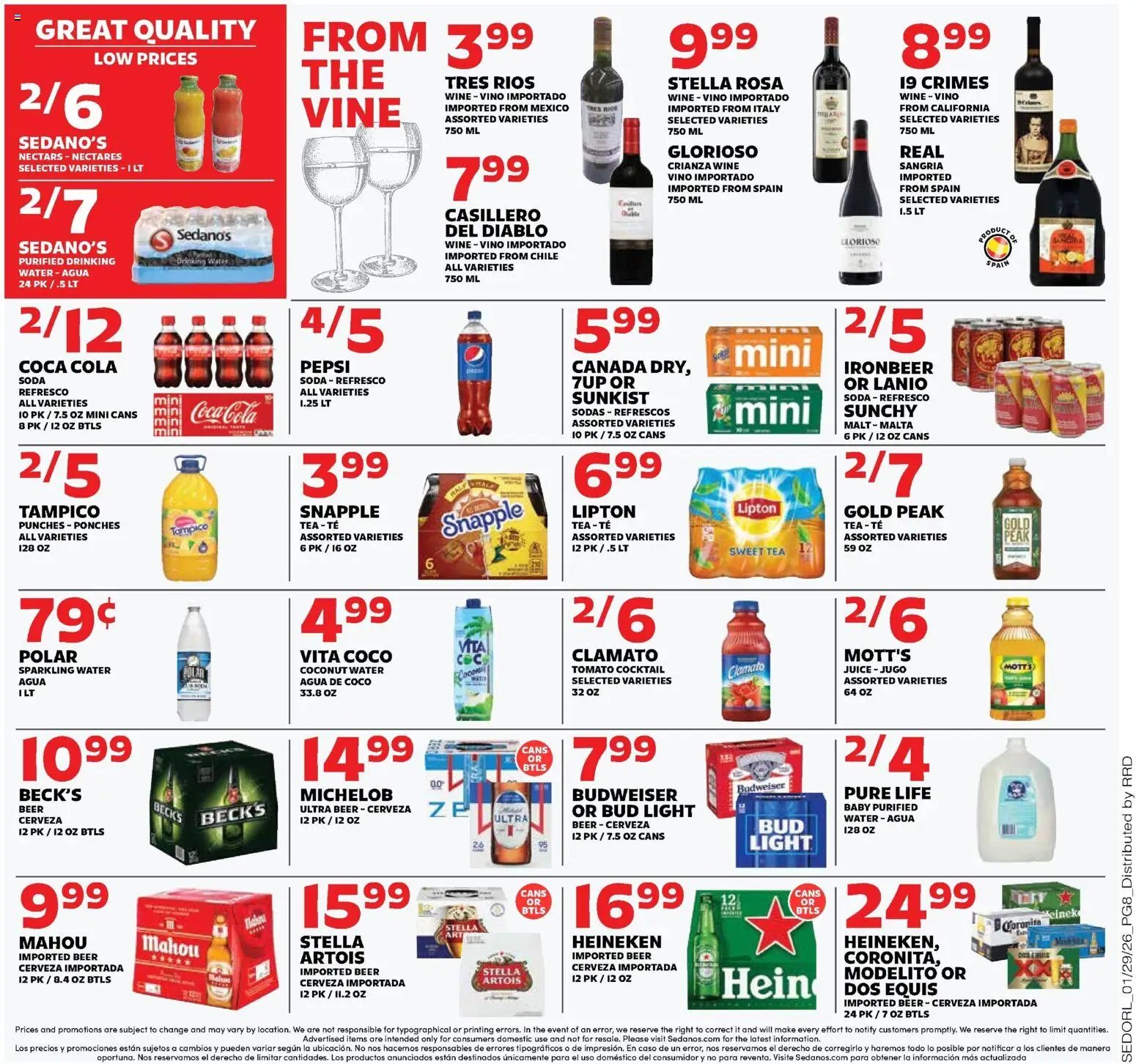 Sedano's offer from 01/28/2026 Weekly Ad