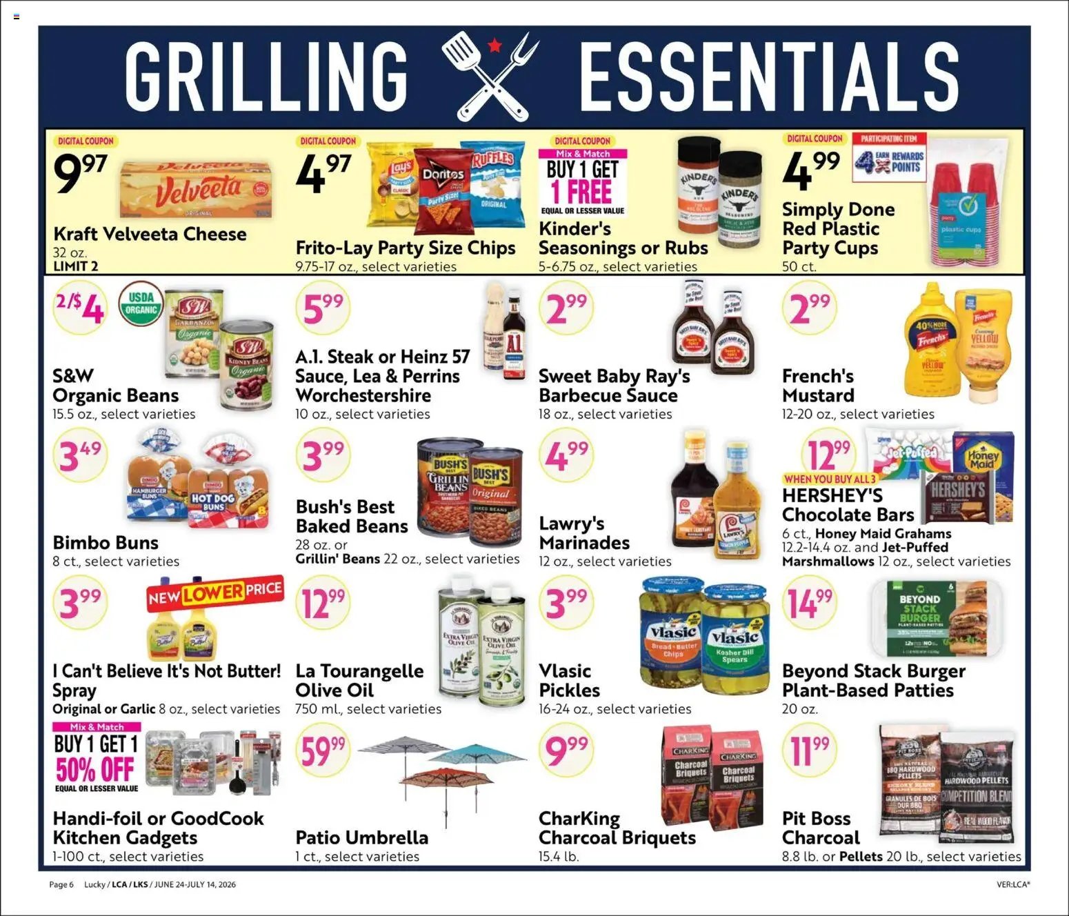 Lucky Supermarkets offer from 06/24/2026 Lucky Supermarkets Big Book of Savings