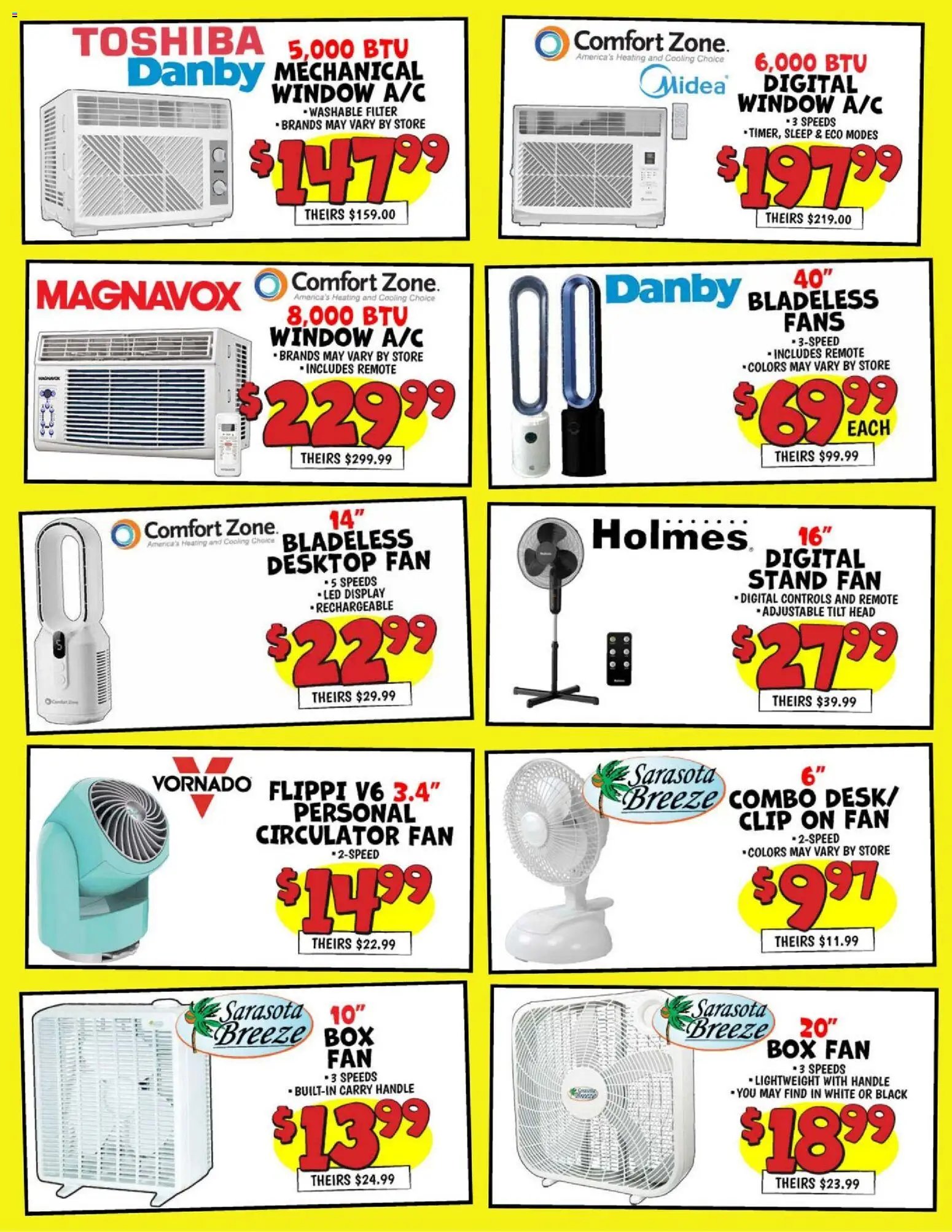 Ollie's offer from 06/12/2026 Ollie's A/C and Fan Ad